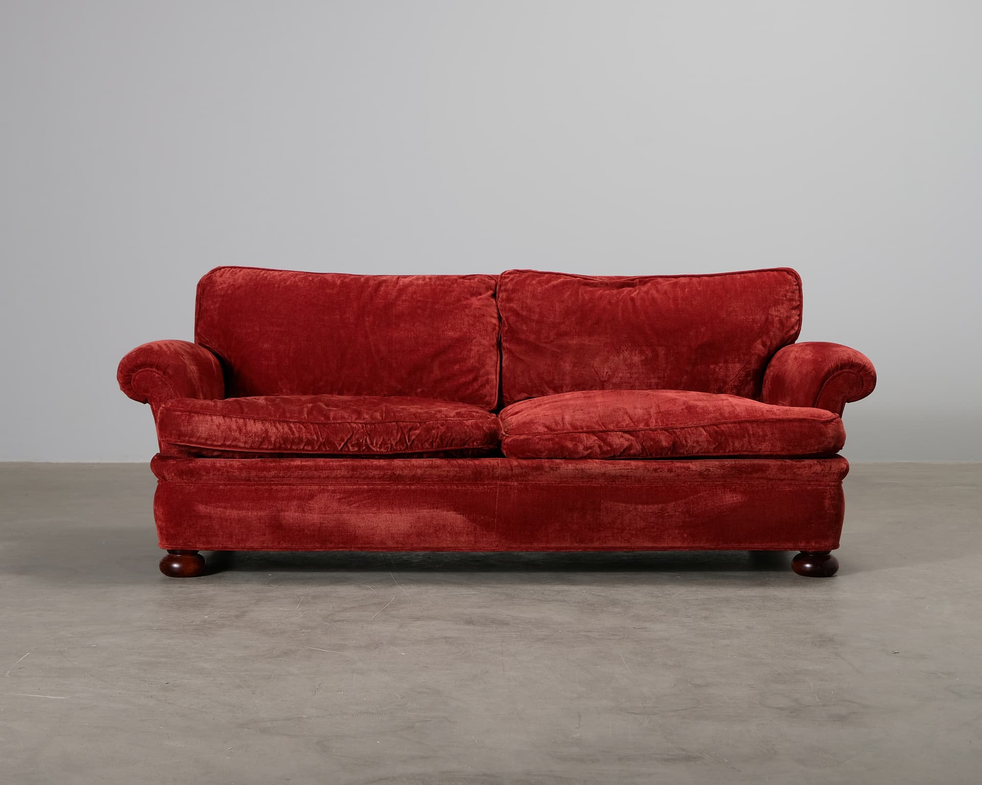 K.A. Roos Snogeholm 2,5-sits soffa röd