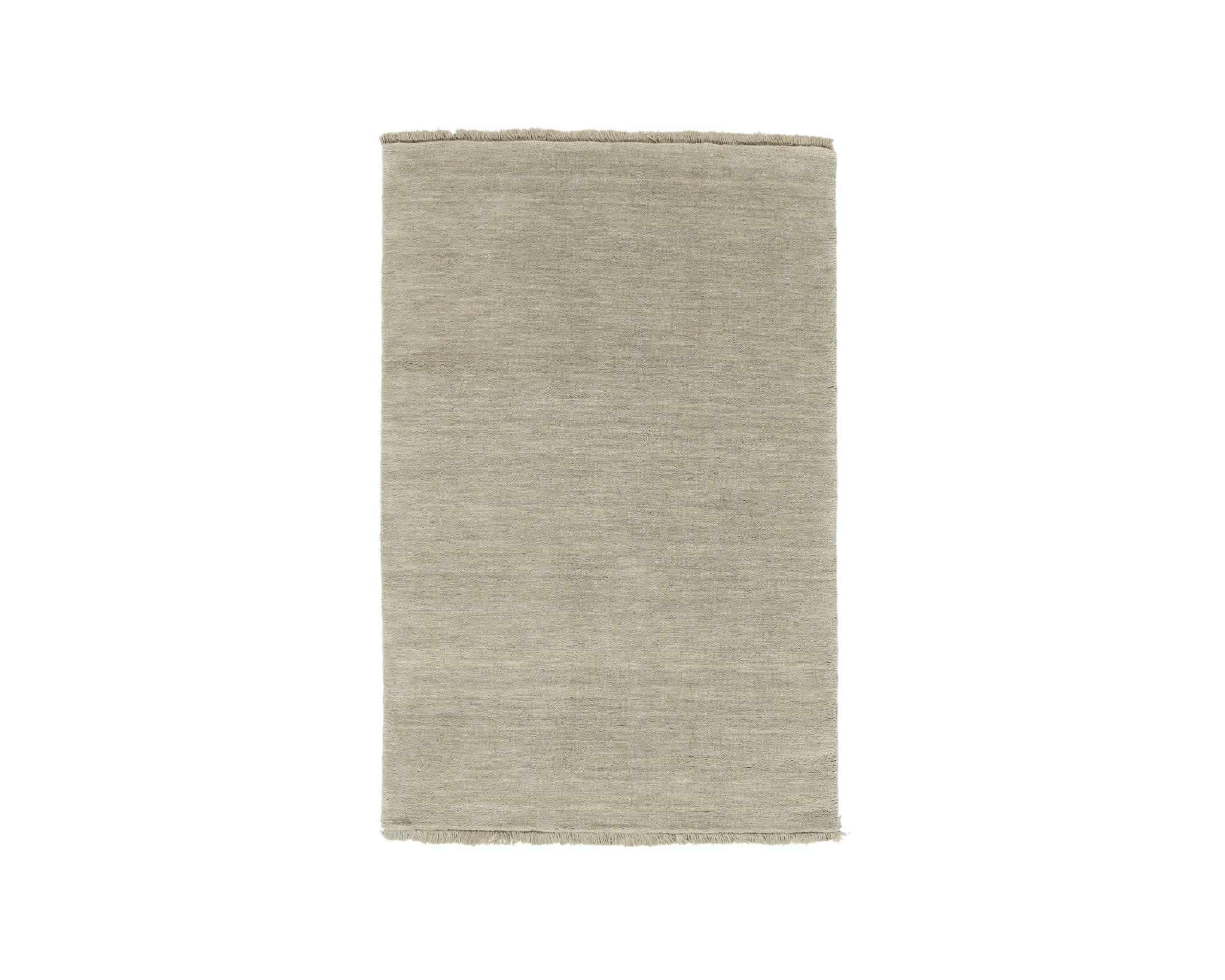 Rugvista Handloom Fringes matta 80 x 120 cm grå / ljusgrön