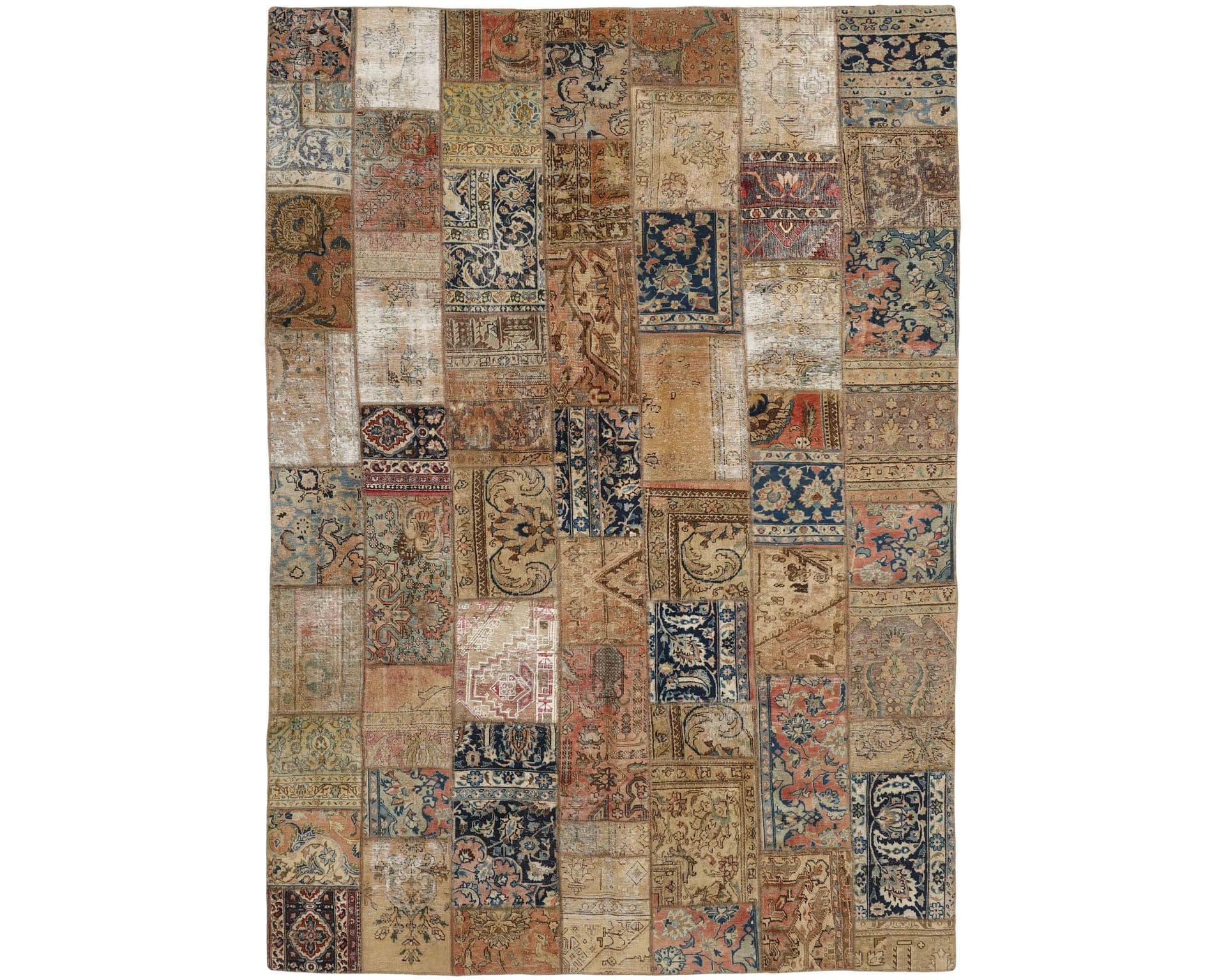 Vintage Patchwork orientalisk matta 252 x 360 cm