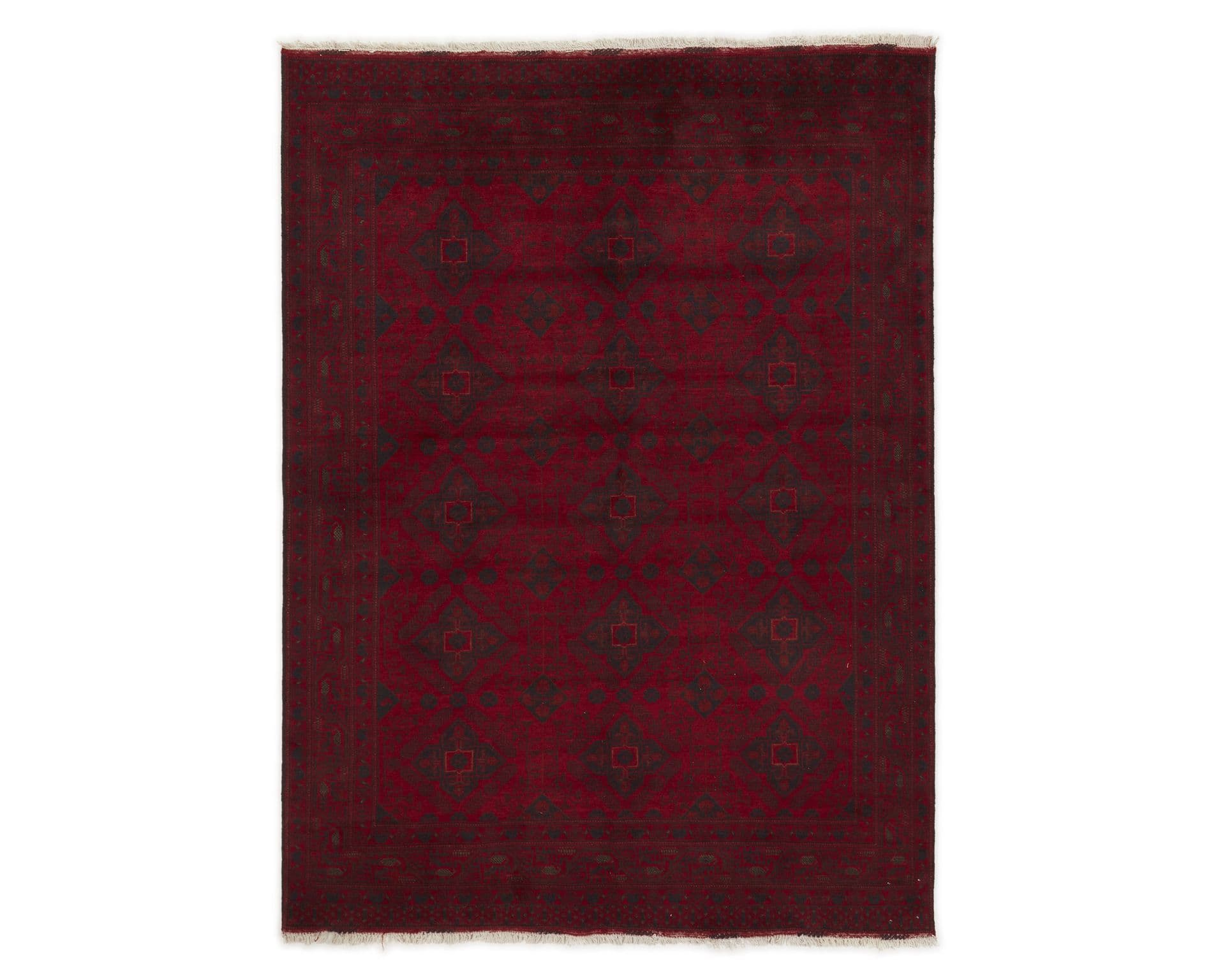 Old Afghan orientalisk matta 167 x 224 cm