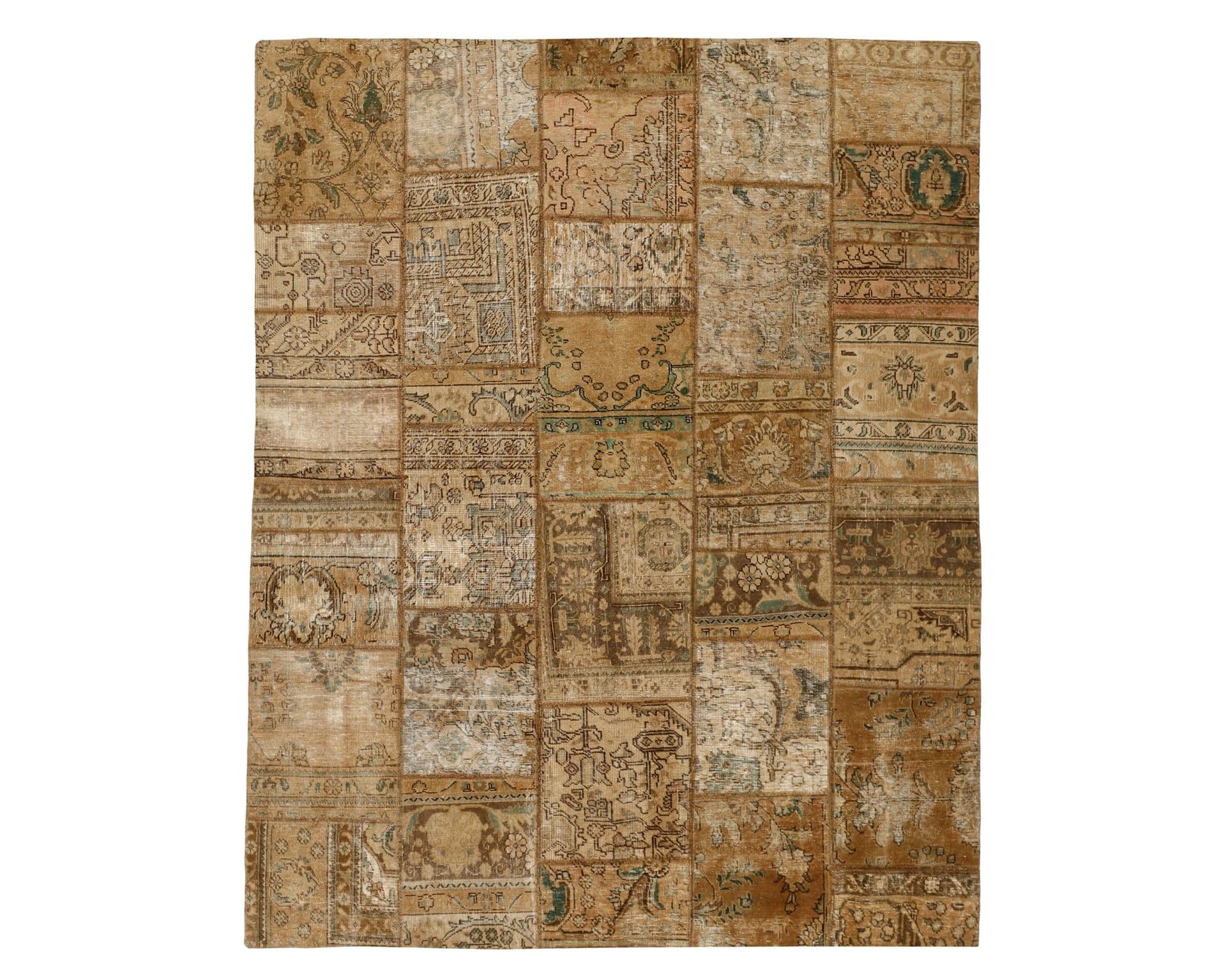 Vintage Patchwork orientalisk matta 205 x 258 cm