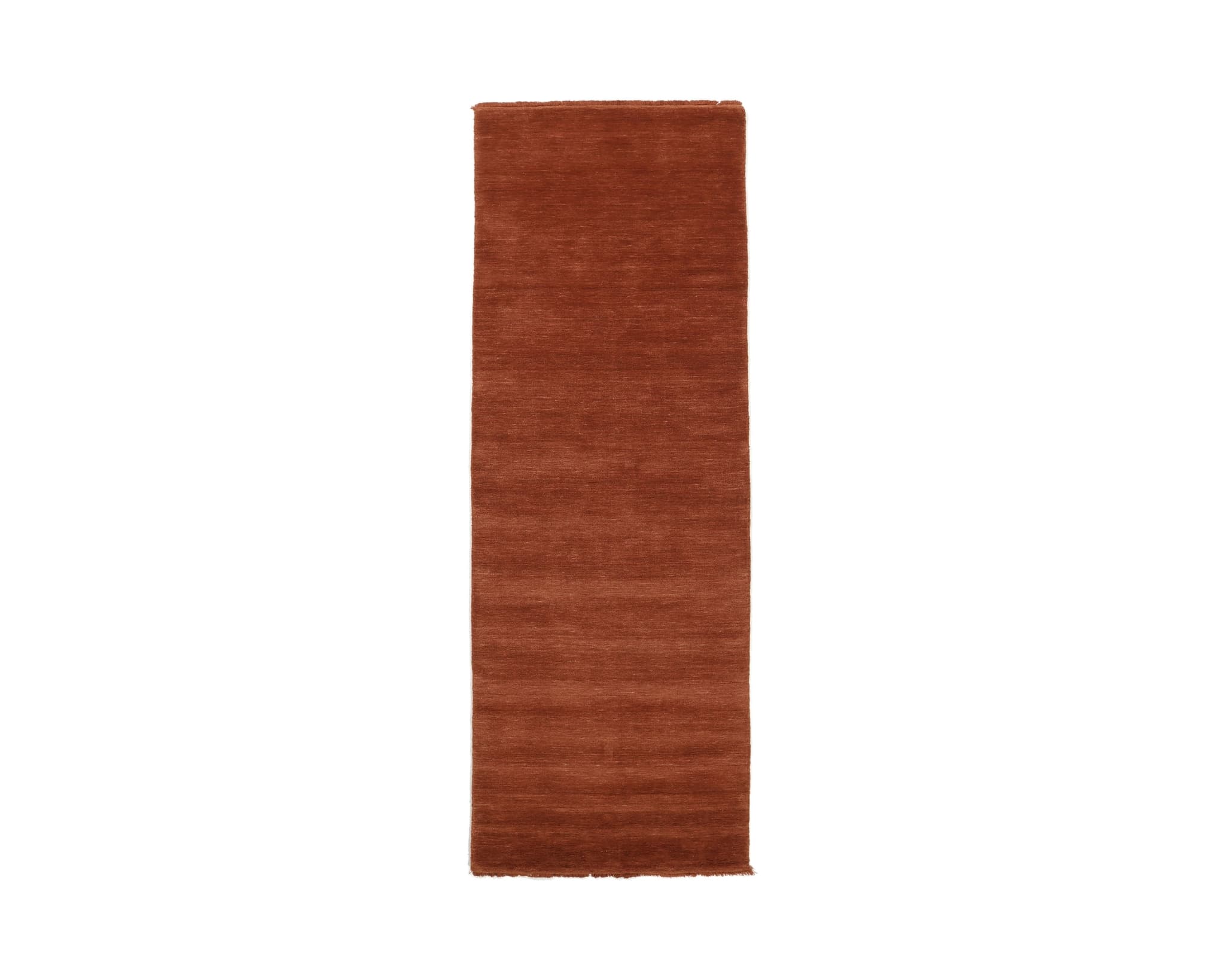 Rugvista Premium Handloom Fringes ullmatta 80 x 200 cm roströd