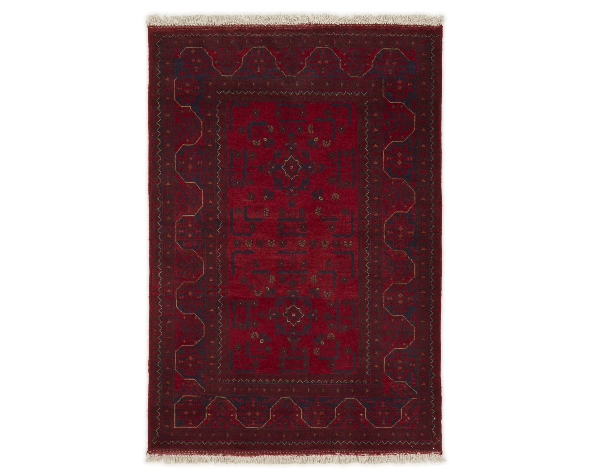 Old Afghan orientalisk matta 104 x 153 cm