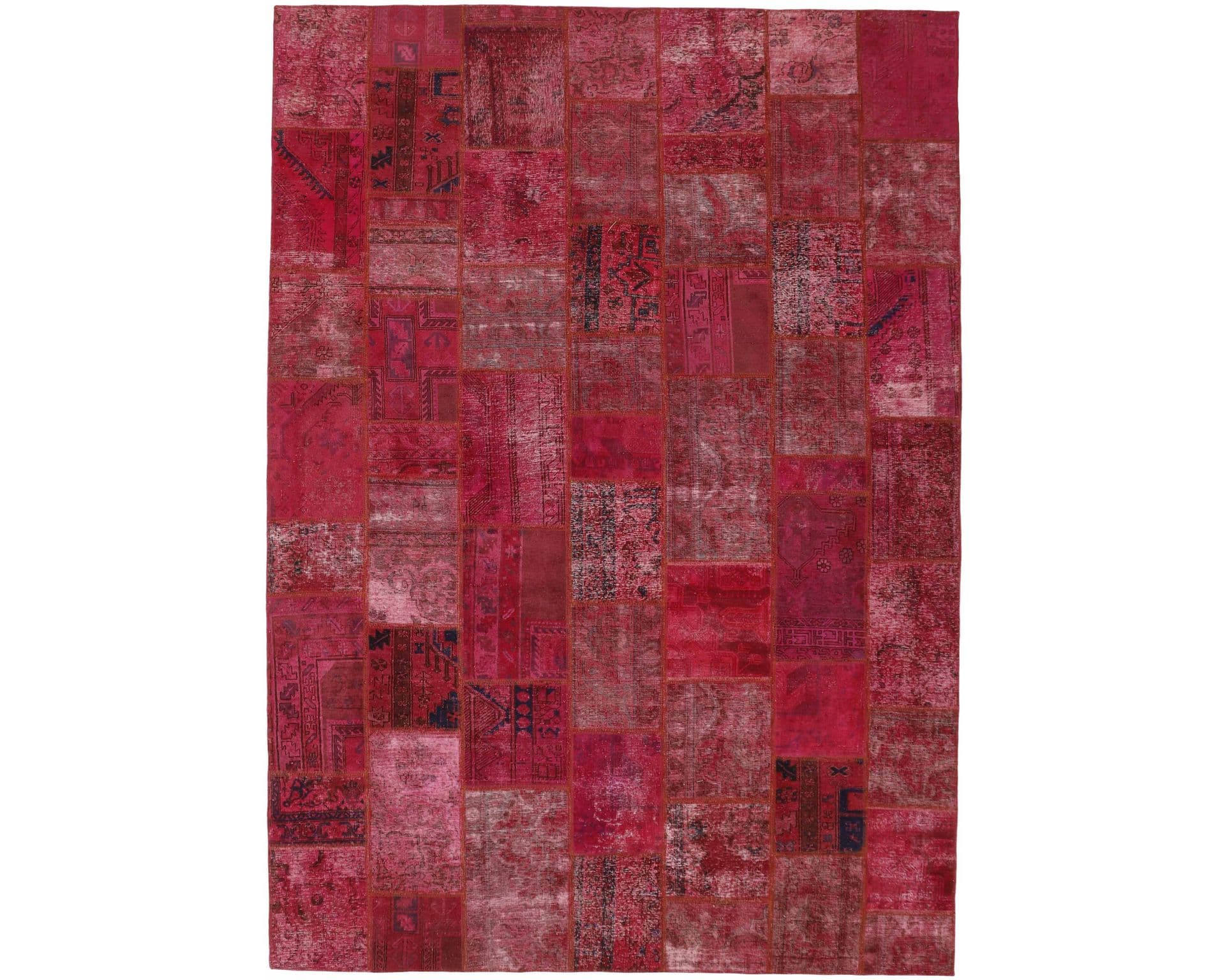 Vintage Patchwork orientalisk matta 252 x 355 cm