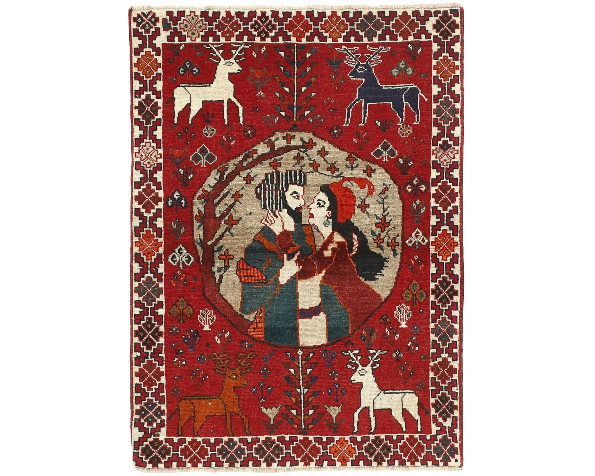 Kashghai orientalisk matta 108 x 156 cm
