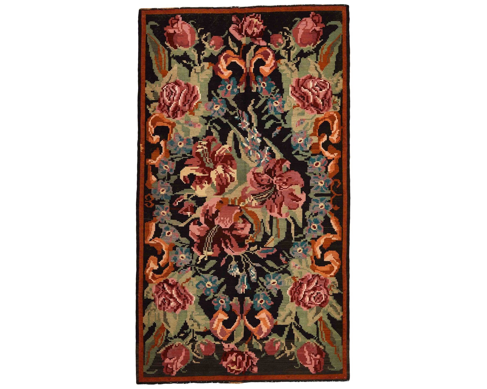 Rose Kelim orientalisk matta 195 x 344 cm