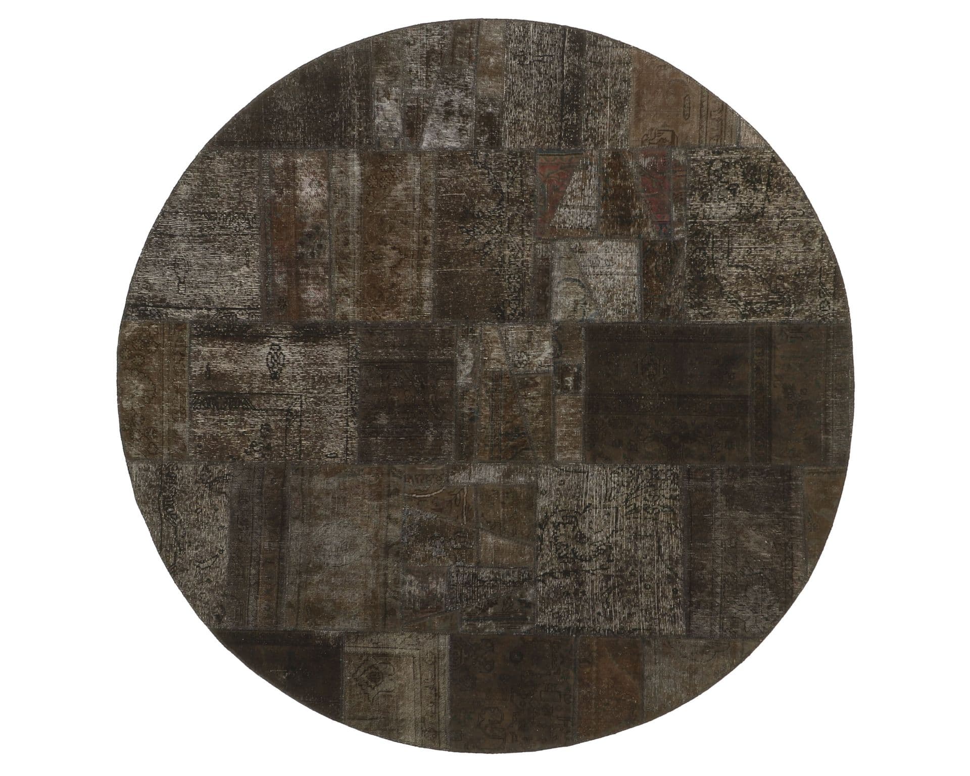 Vintage Patchwork orientalisk matta ø 250 cm