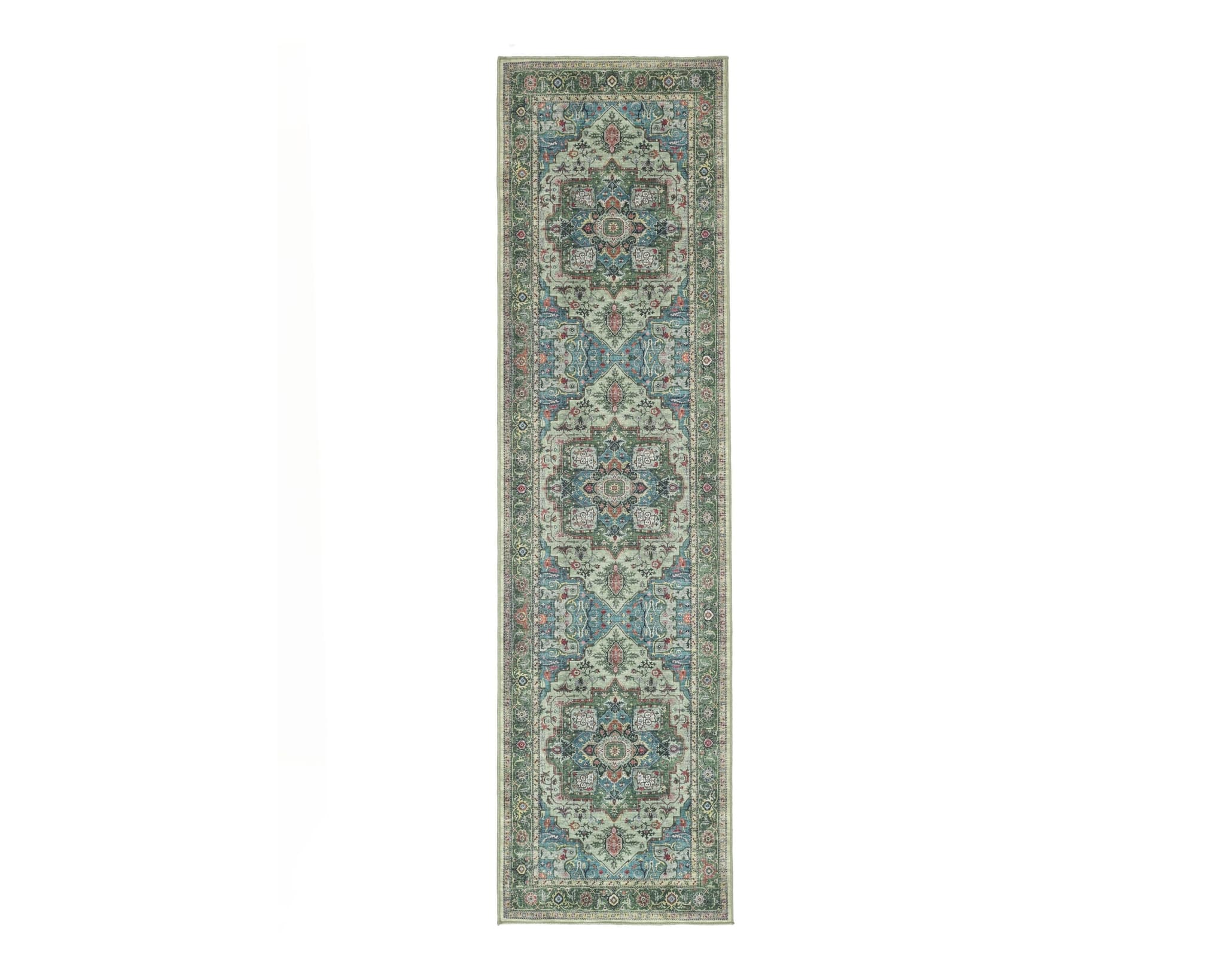 Rugvista Essential Georgia Oriental hallmatta 80 x 300 cm grön