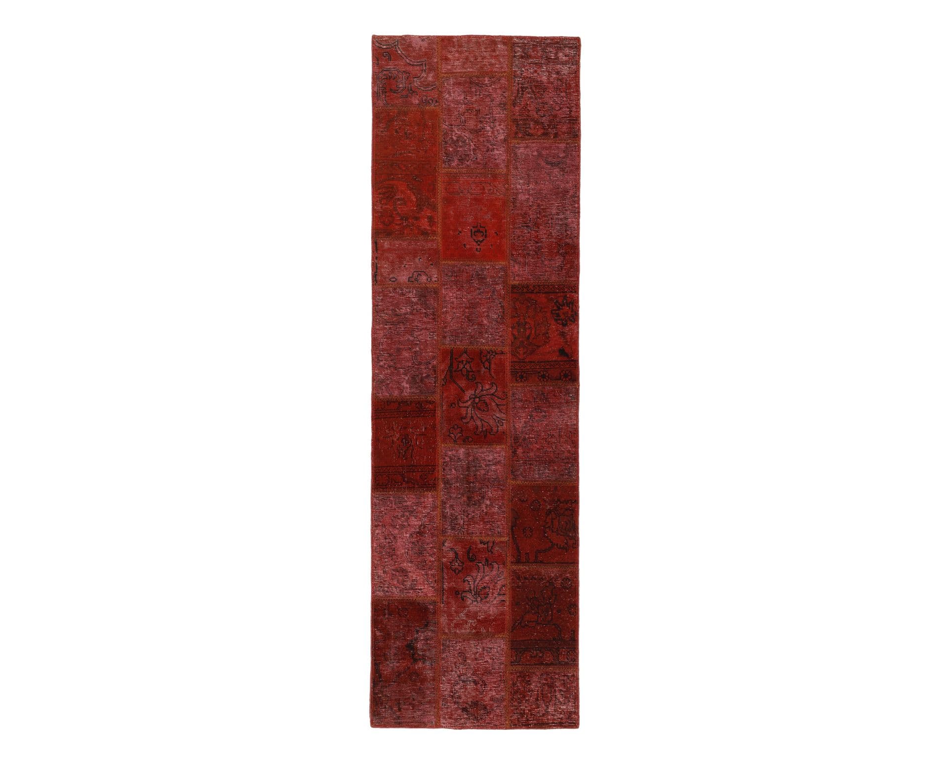 Vintage Patchwork orientalisk matta 75 x 253 cm