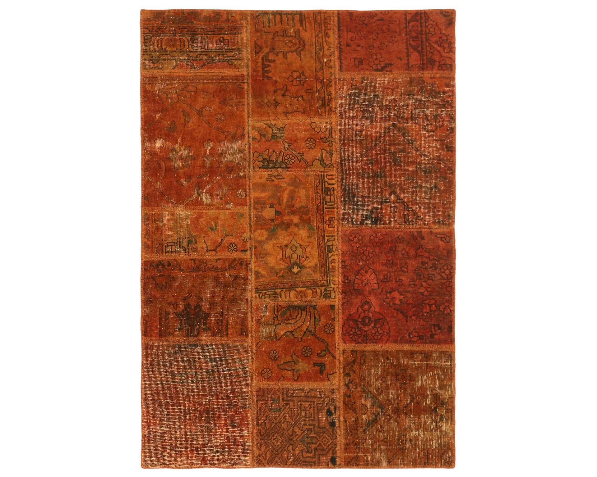 Vintage Patchwork orientalisk matta 104 x 154 cm
