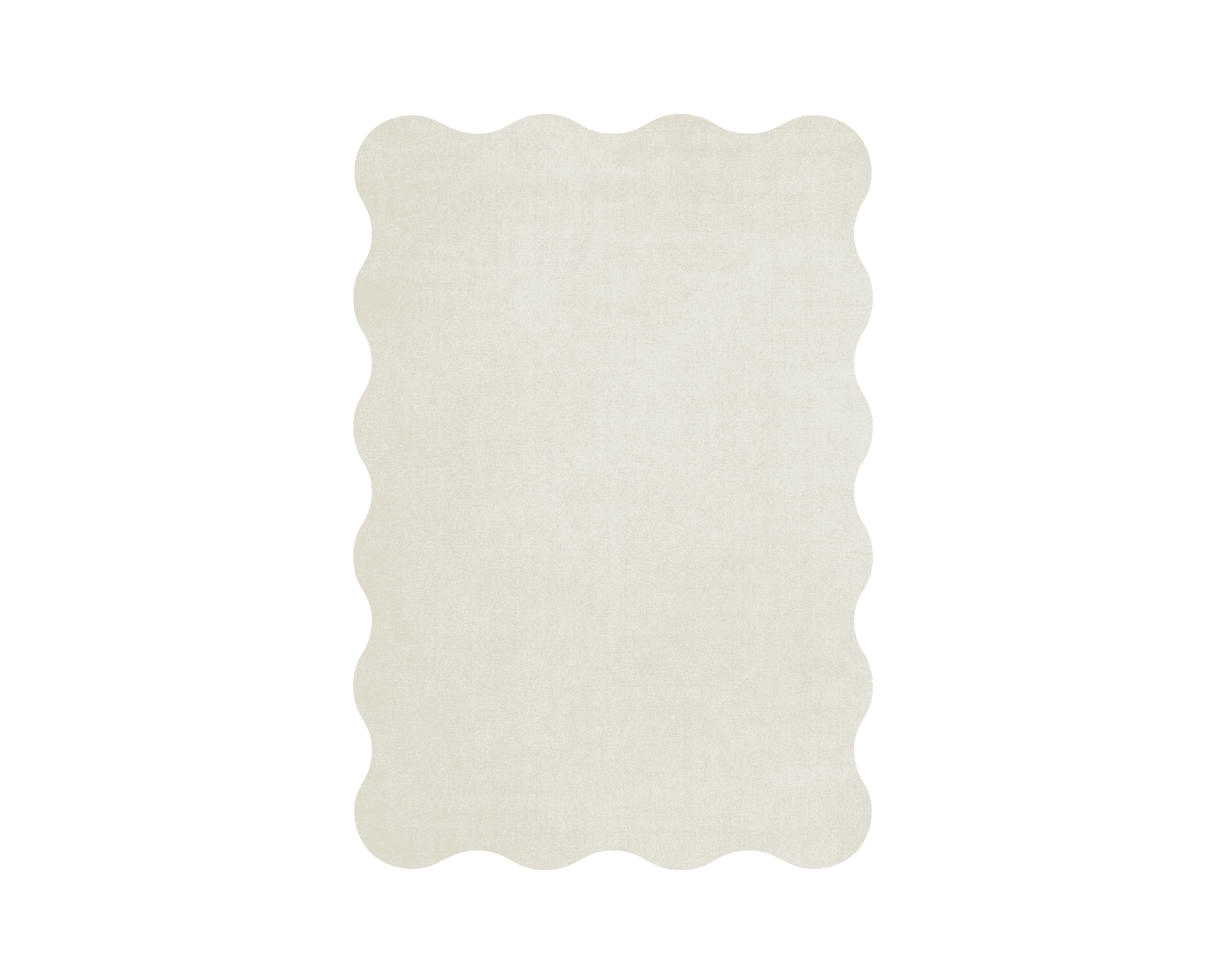 Layered Scallop 180 x 270 cm matta Bone White
