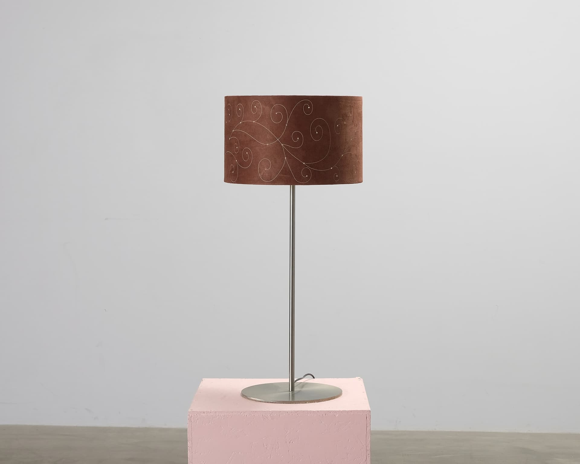 Golvlampa brun / metall