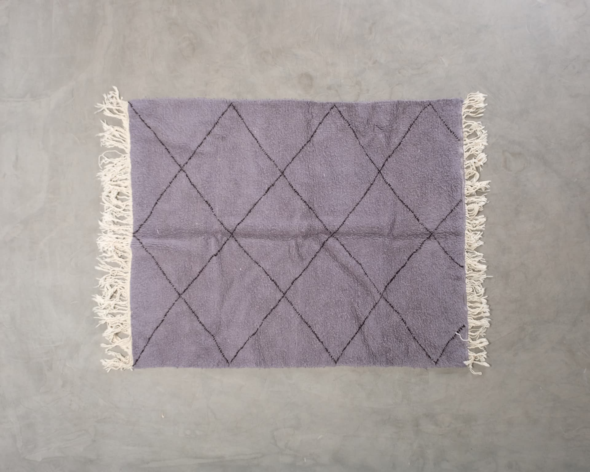 Beni Ourain matta purple 240 x 160 cm