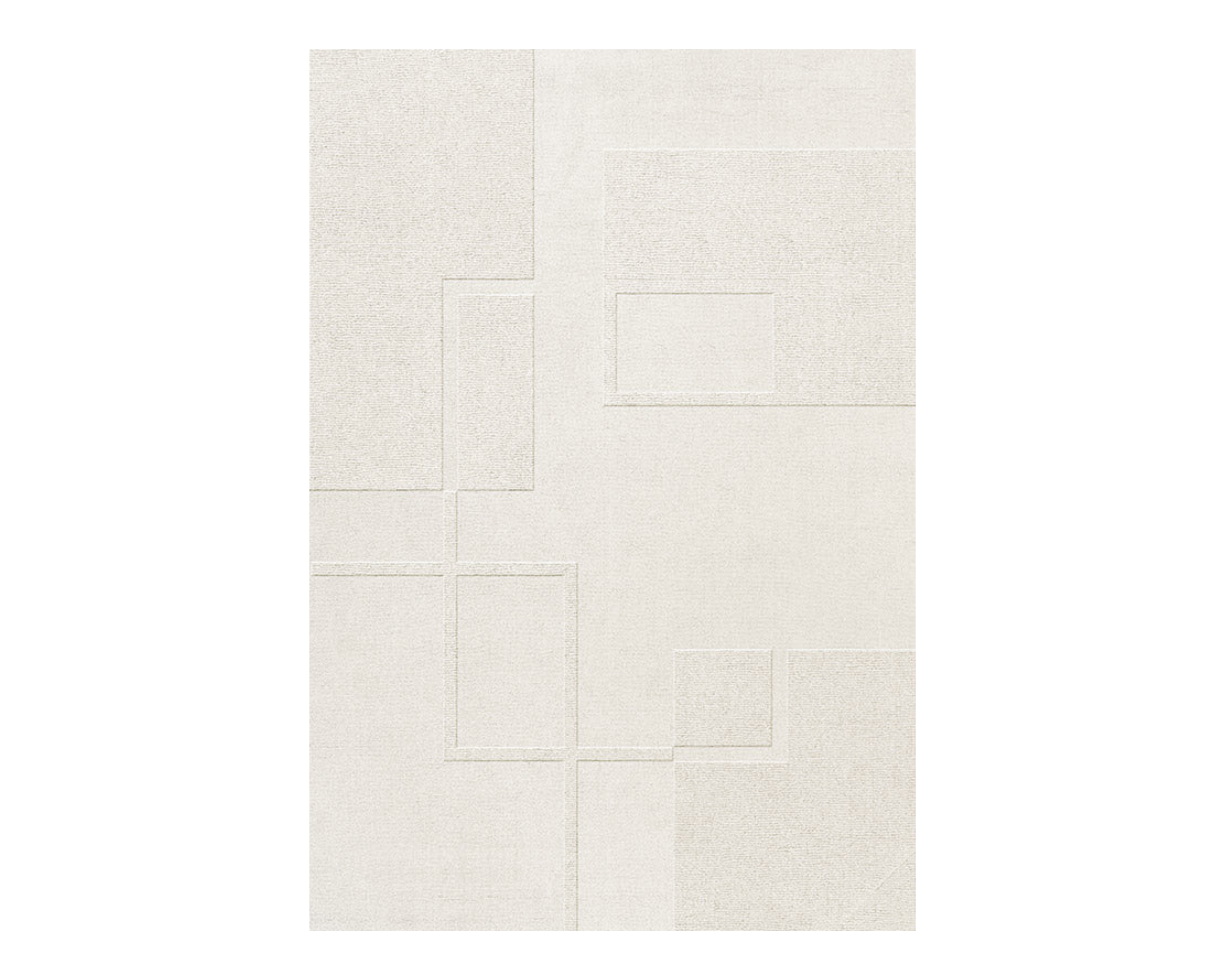 Layered Swedish Grace matta 250 x 350 cm benvit