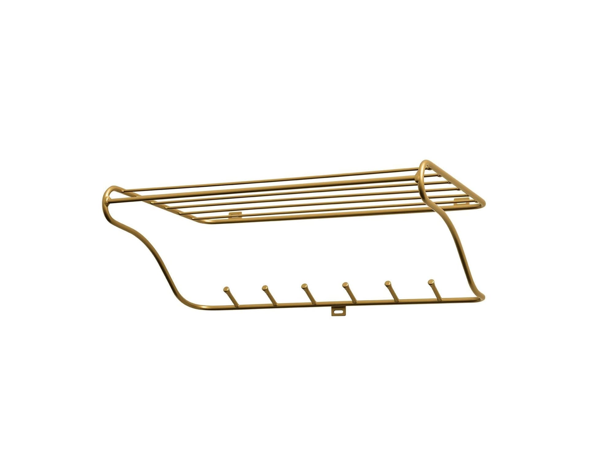Hat Rack vägghylla mässing