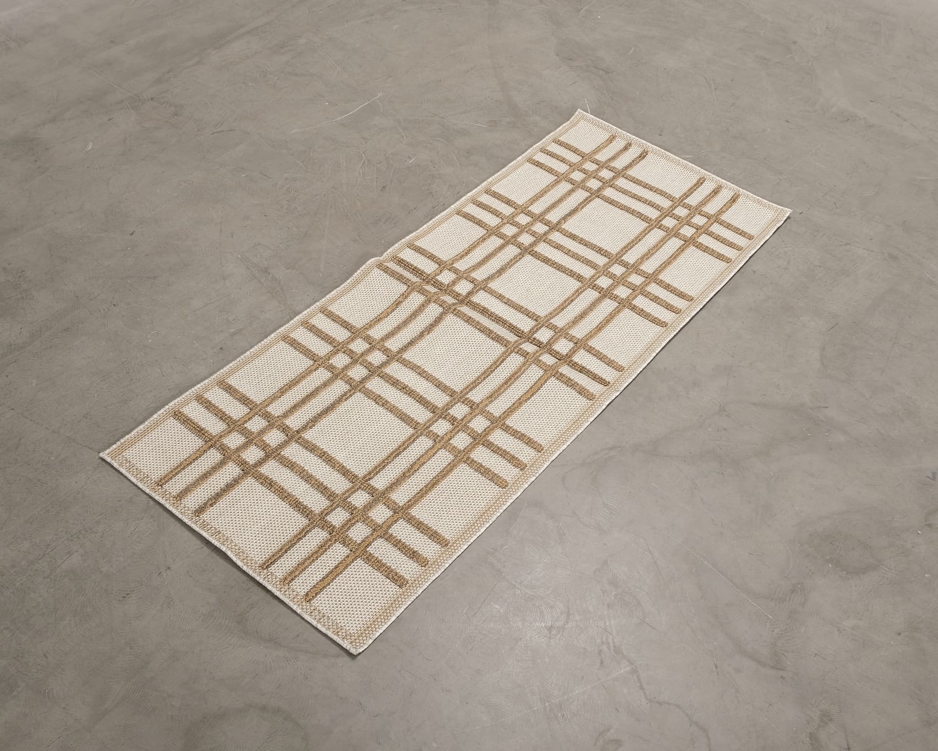 Rugvista Rutan matta 80 x 200 cm beige / brun