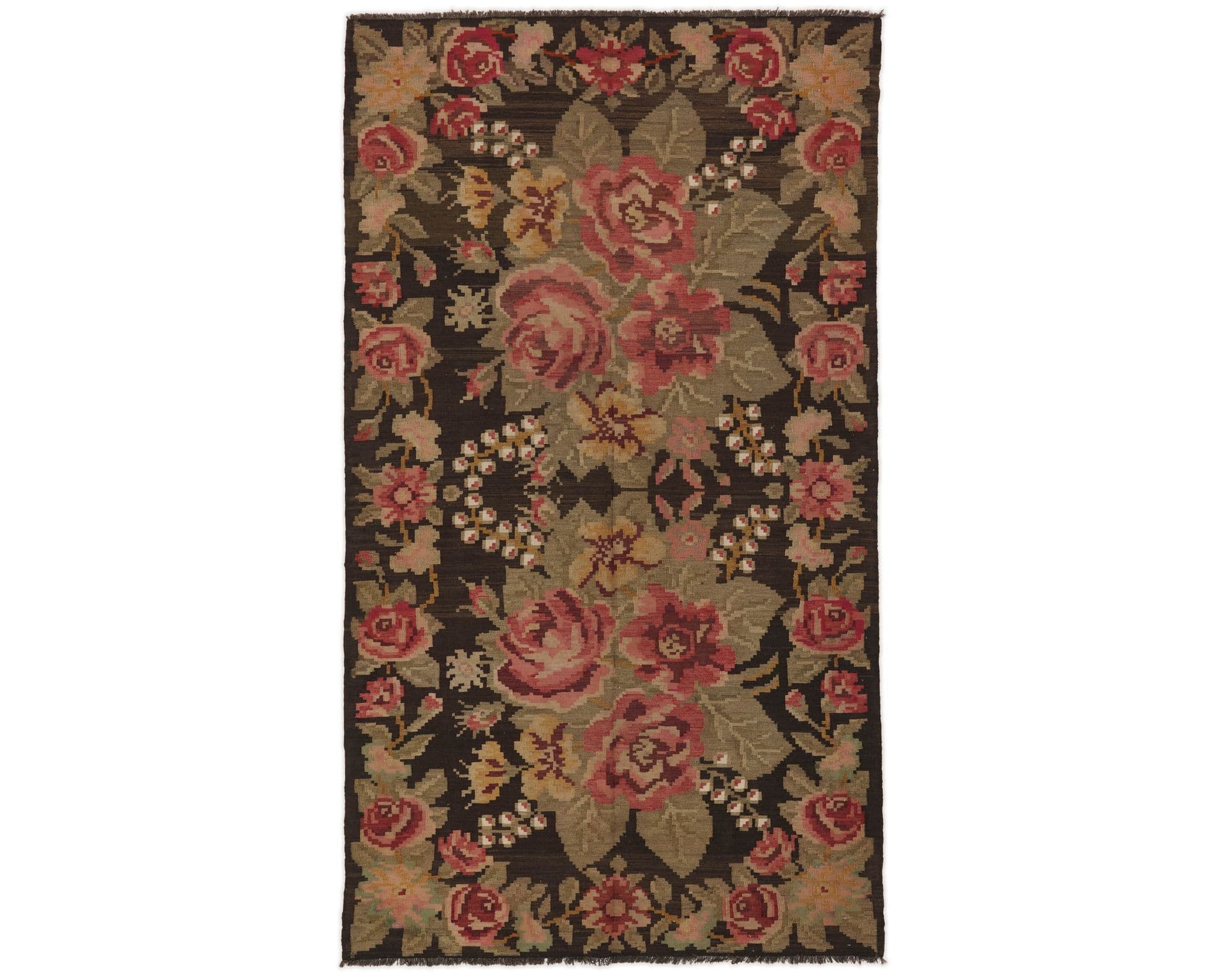 Rose Kelim orientalisk matta 193 x 339 cm