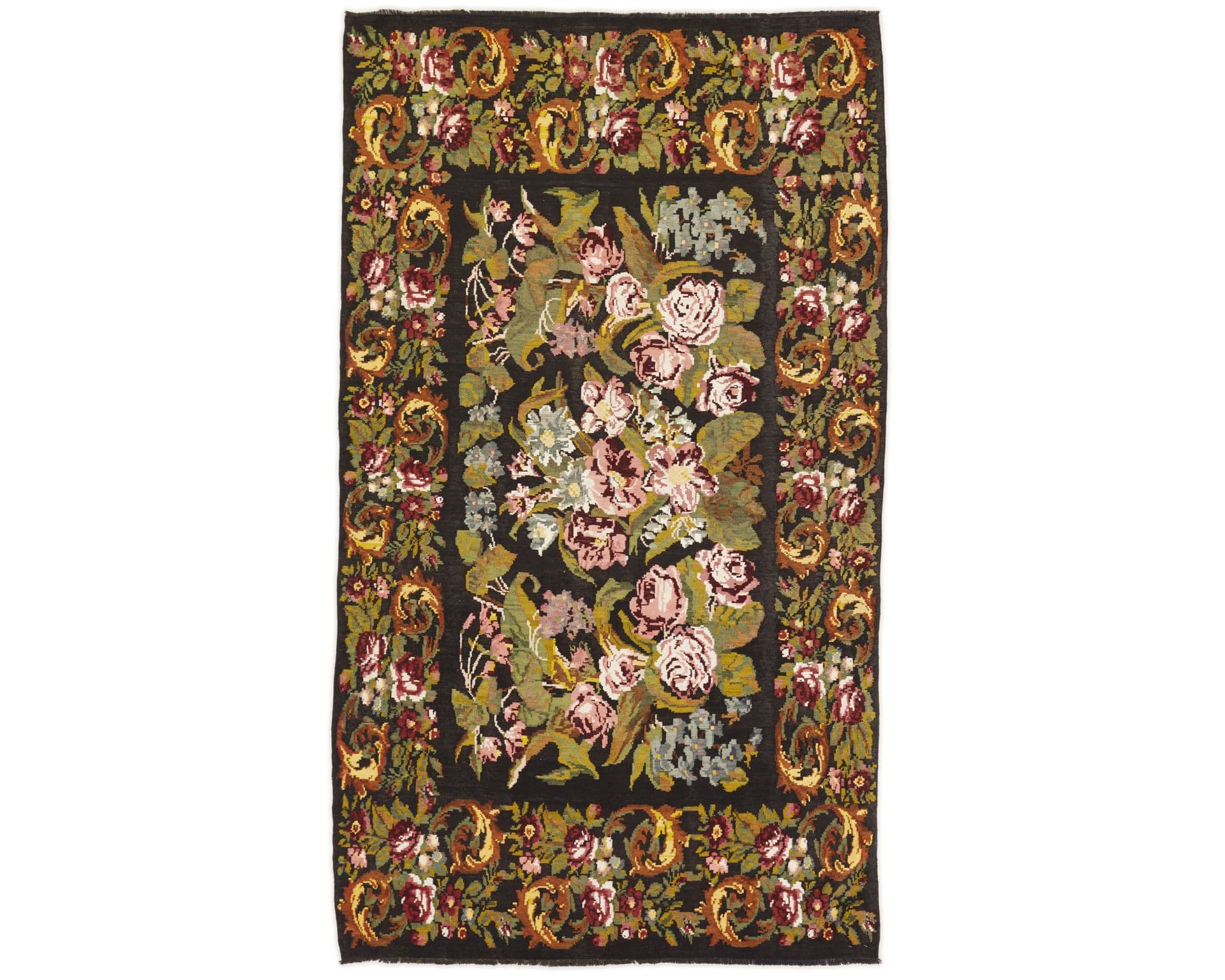Rose Kelim orientalisk matta 204 x 356 cm