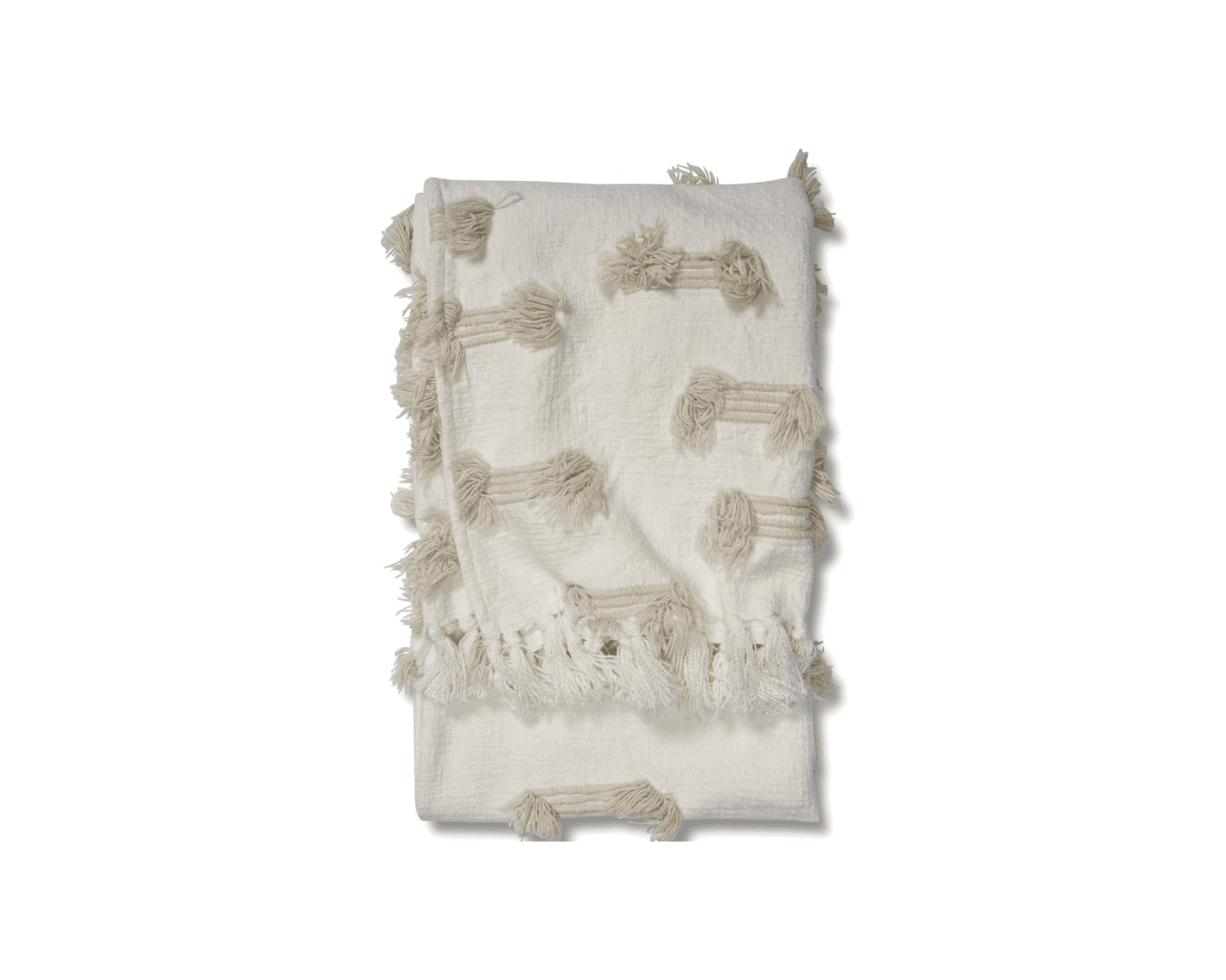 Classic Collection Pläd Rope filt 130 x 170 cm vit
