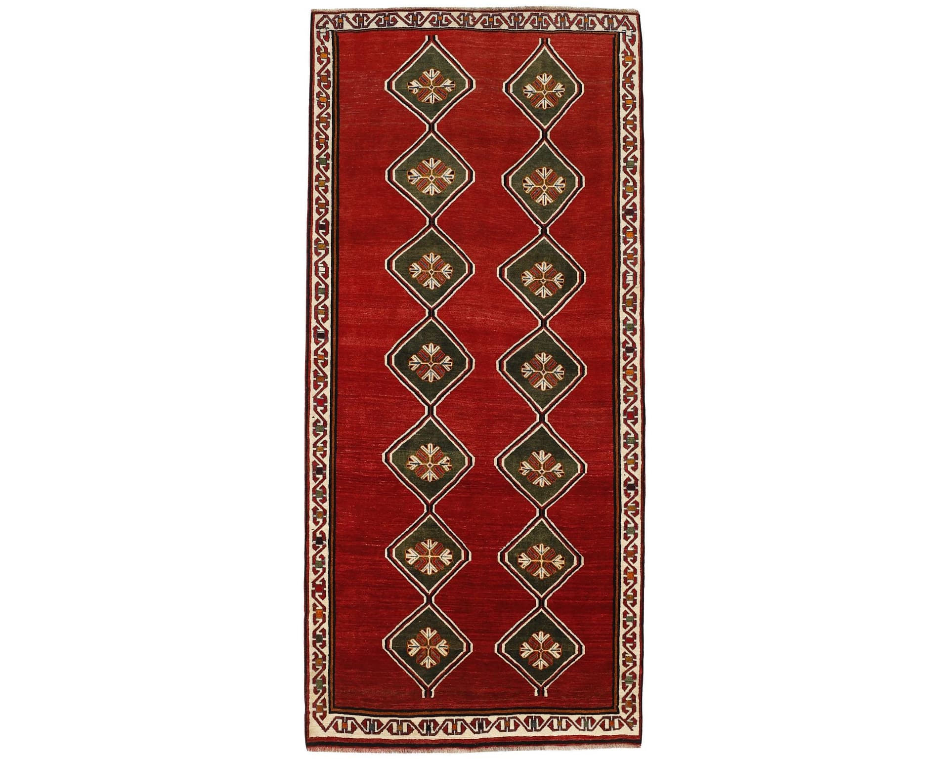 Kashghai orientalisk matta 128 x 282 cm