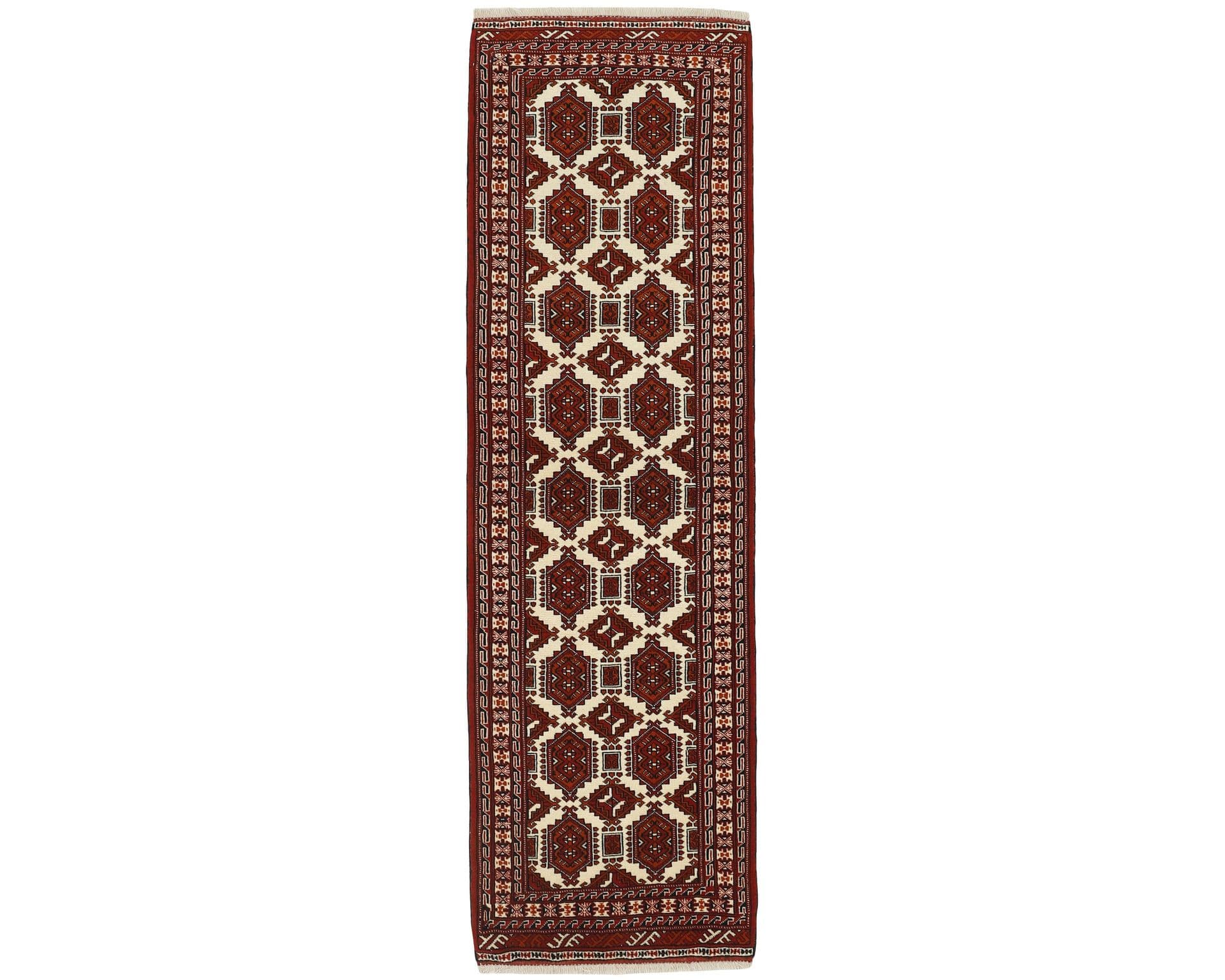 Torkaman Fine orientalisk matta 87 x 287 cm