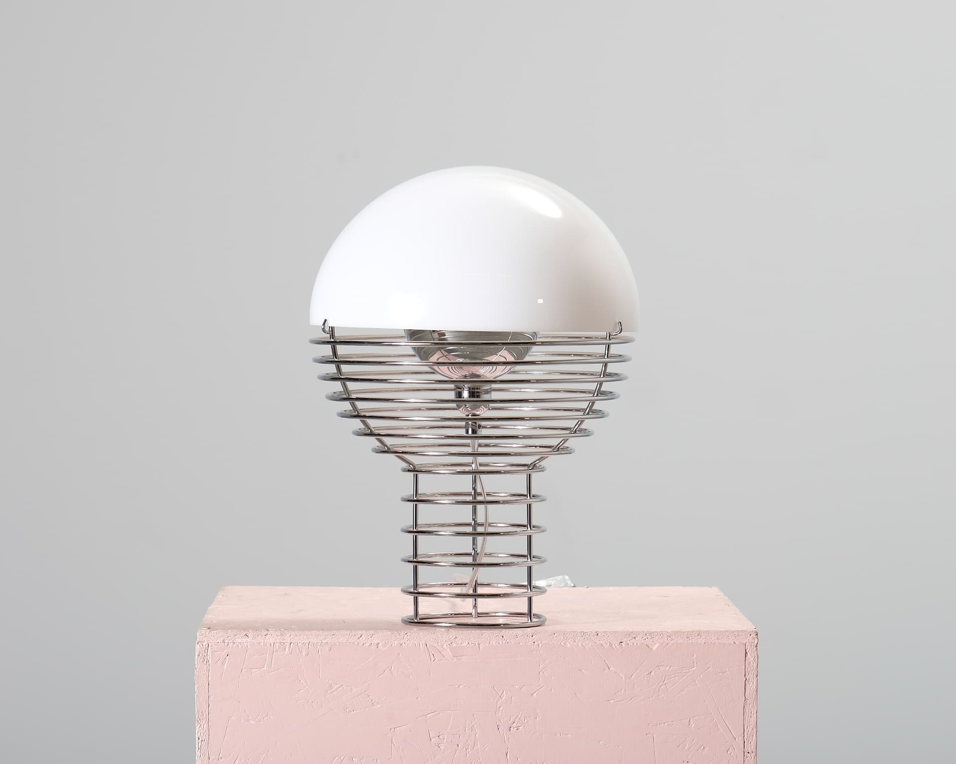 Verpan Wire bordslampa ø 30 cm vit