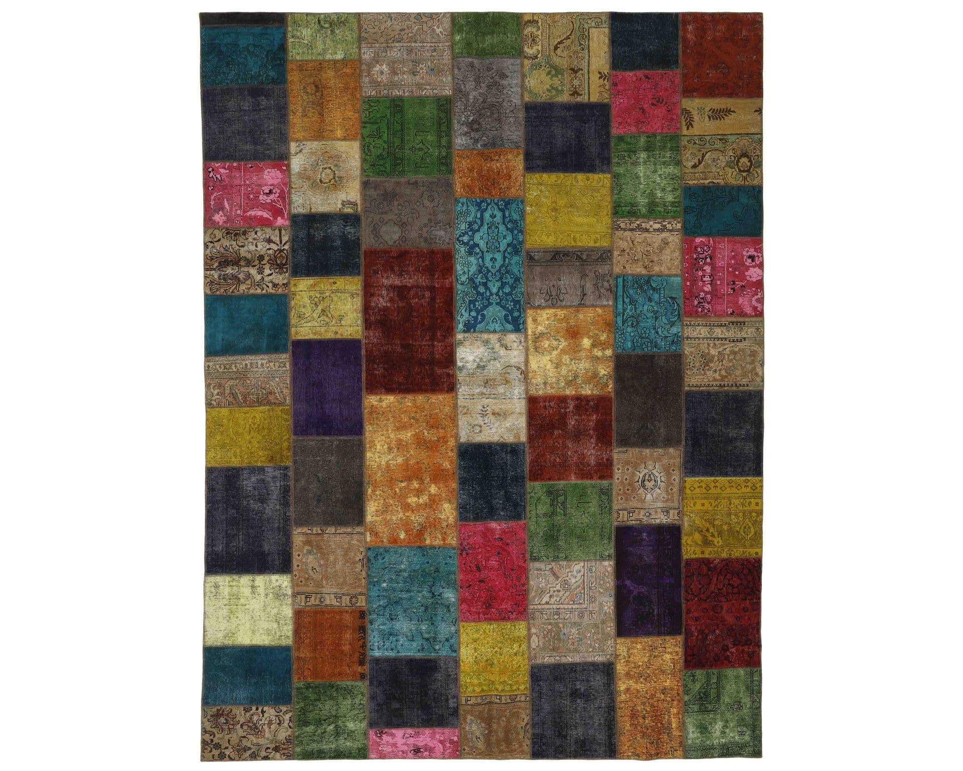 Vintage Patchwork orientalisk matta 307 x 412 cm
