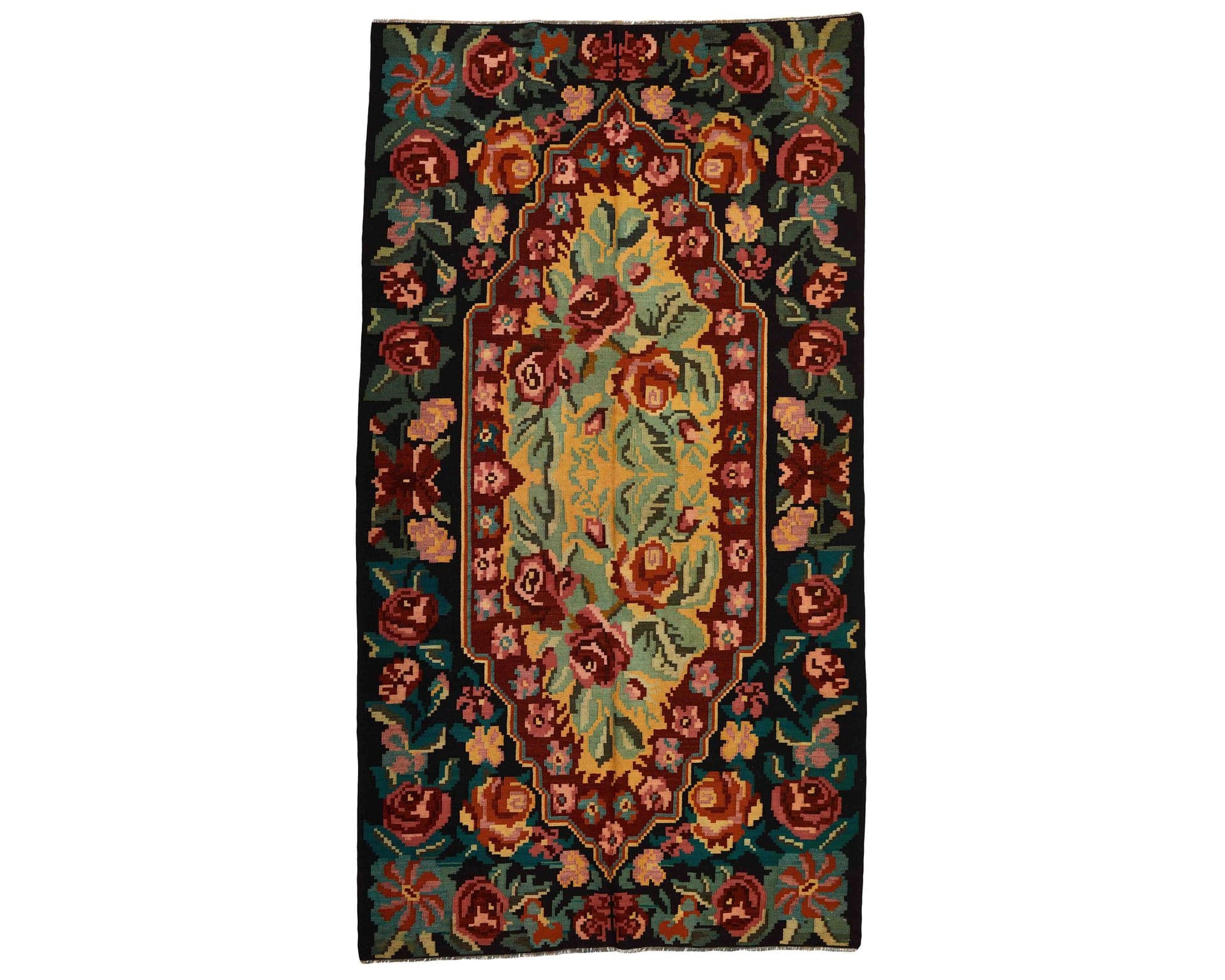 Rose Kelim orientalisk matta 195 x 357 cm