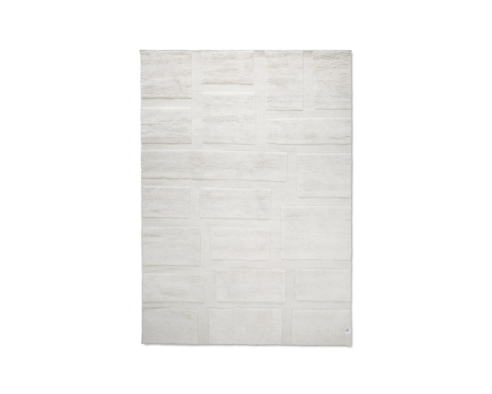 Classic Collection Bricks ullmatta 170 x 230  cm naturvit