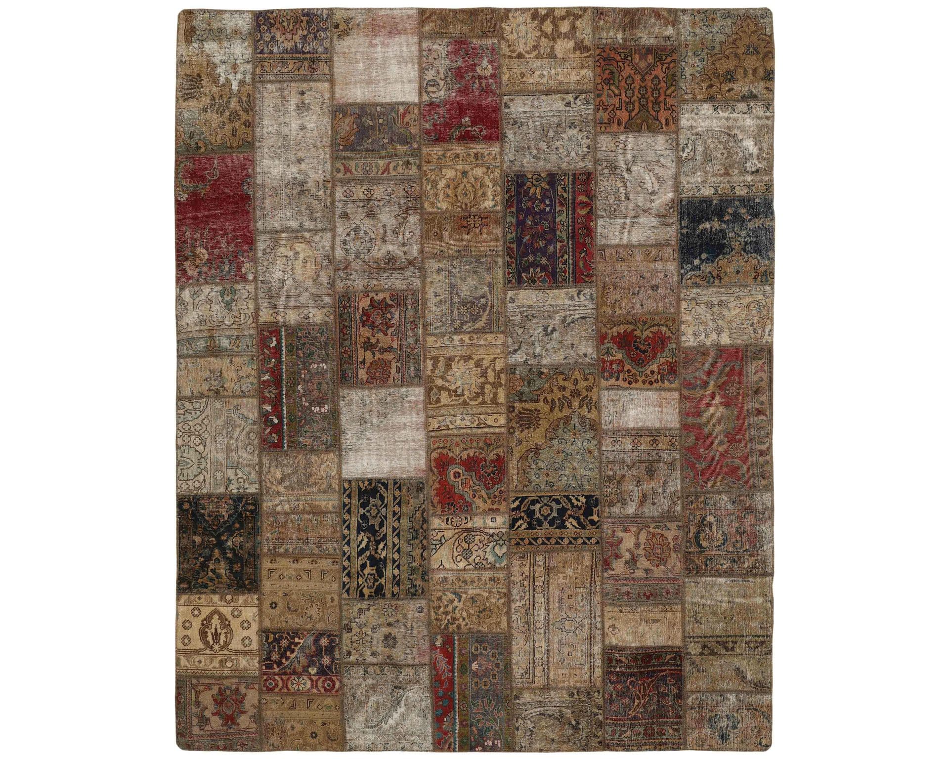 Vintage Patchwork orientalisk matta 249 x 310 cm