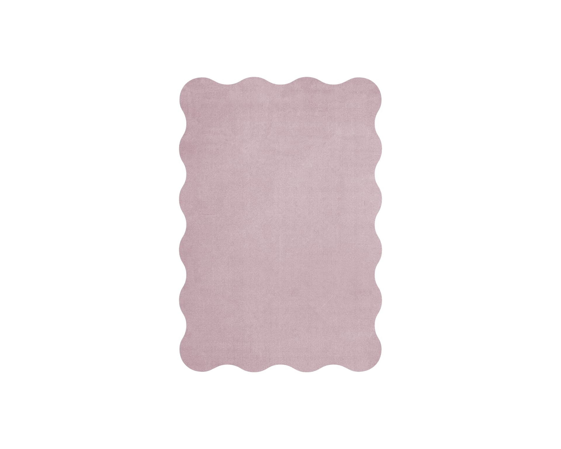 Layered Scallop 180 x 260 cm matta Pink Lavender
