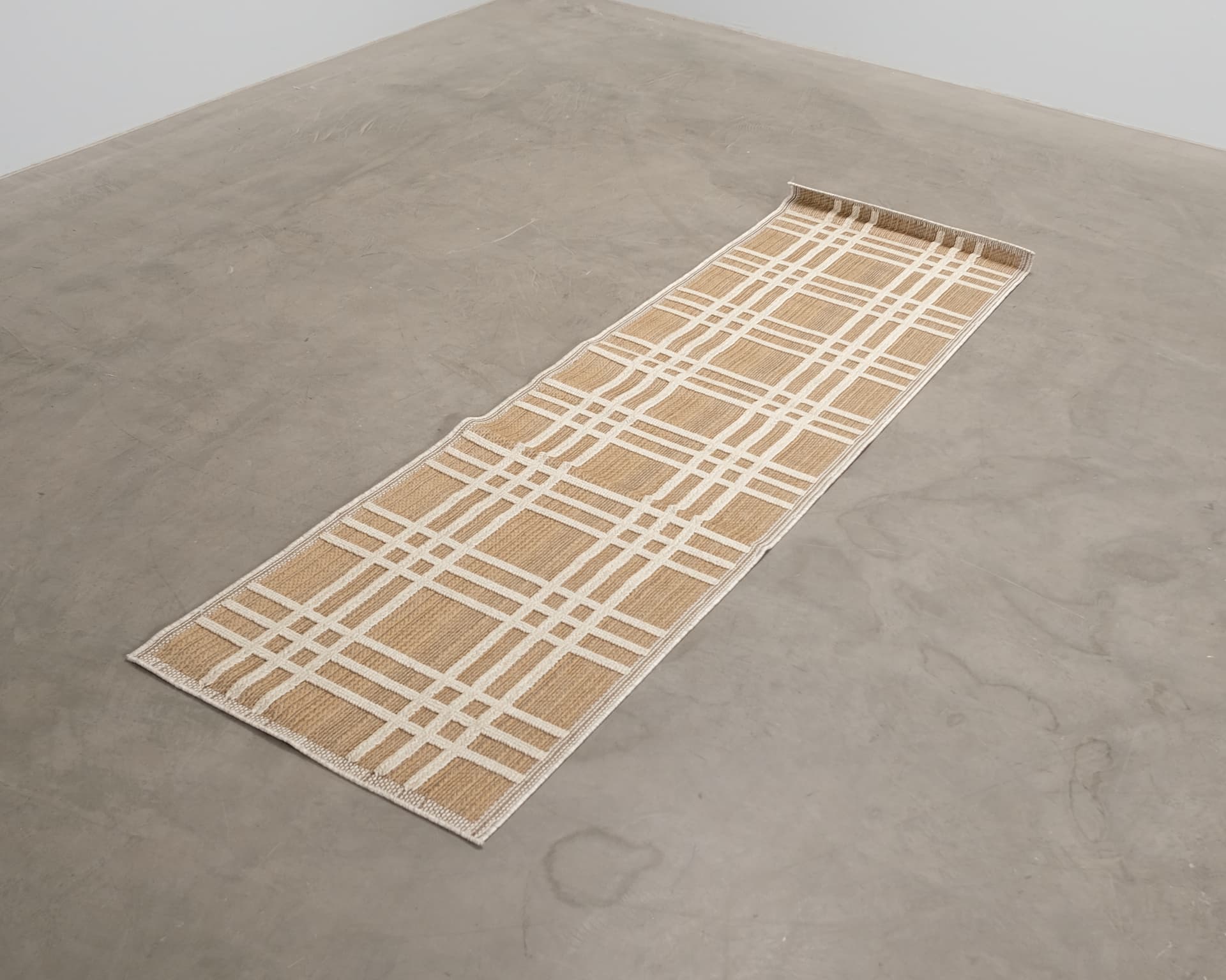 Rugvista Rutan matta 80 x 300 cm beige / brun