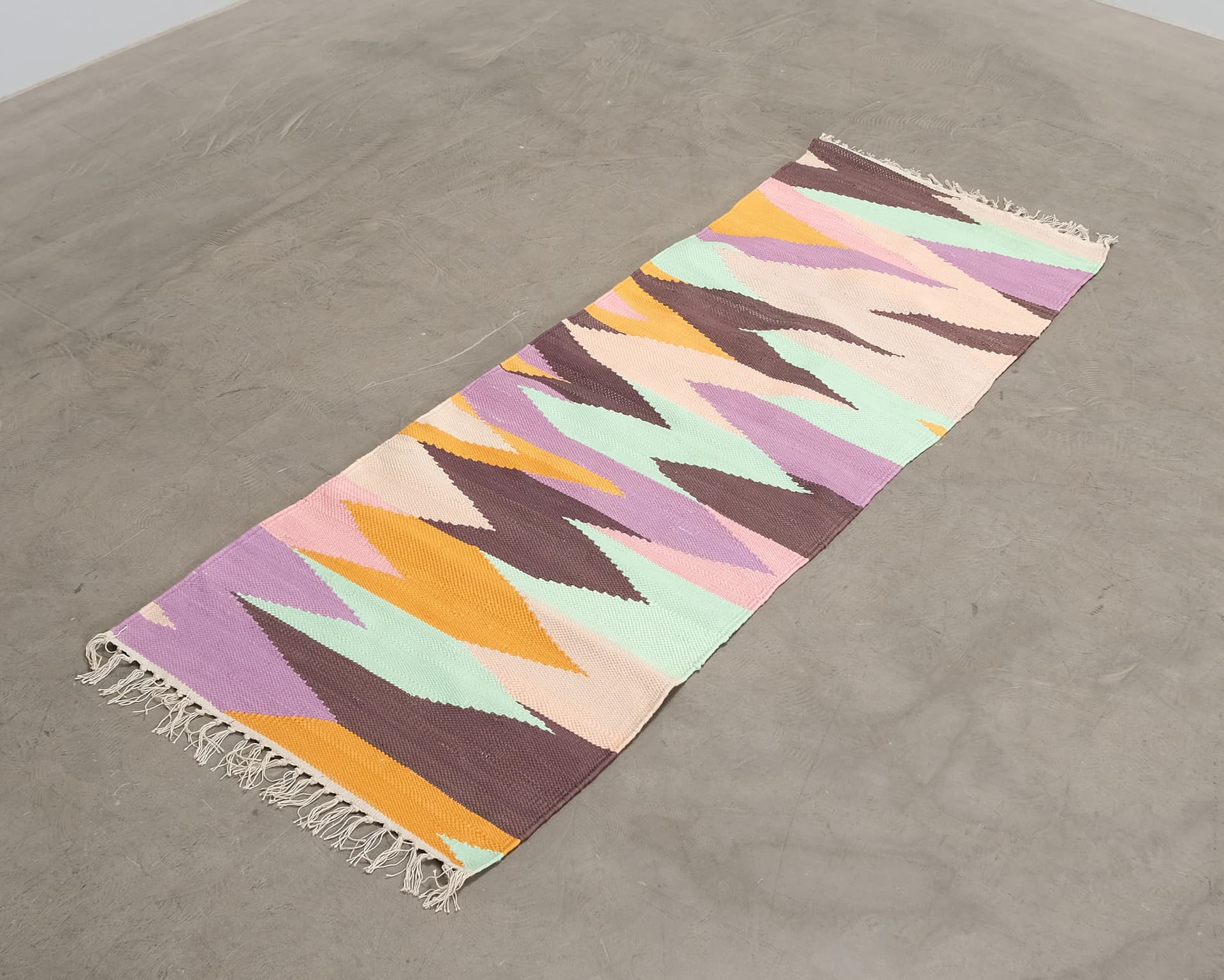 Rugvista Viggo hallmatta 70 x 200 cm brun / orange / lila