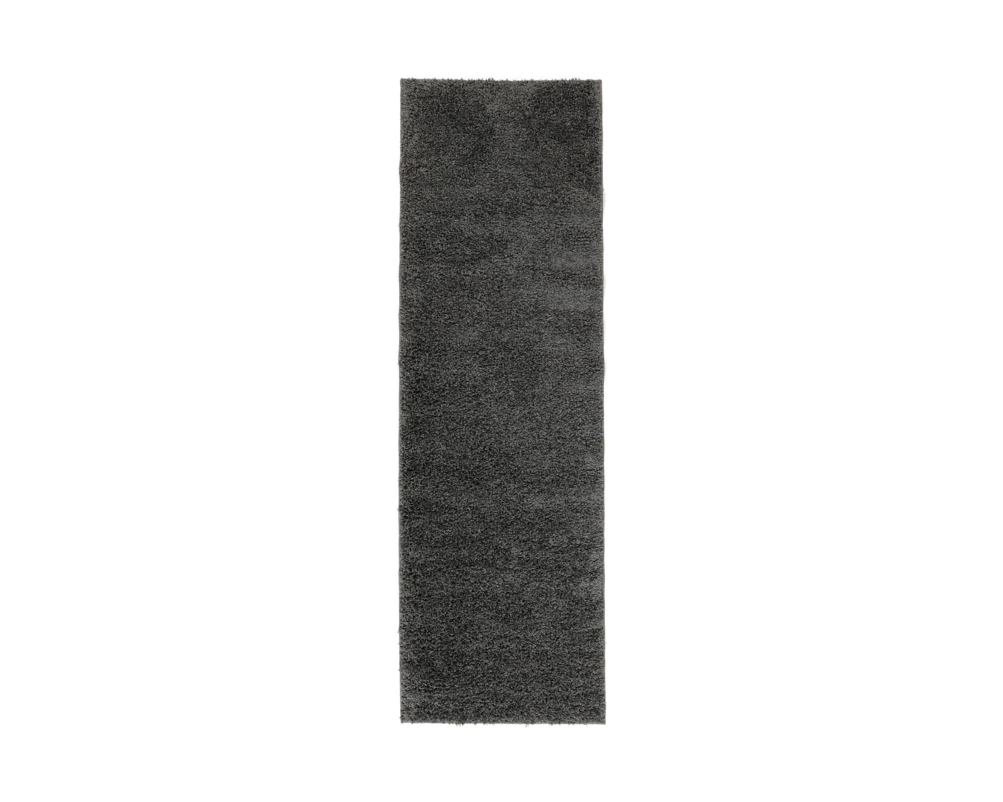 Rugvista matta 80 x 250 cm mörkgrå