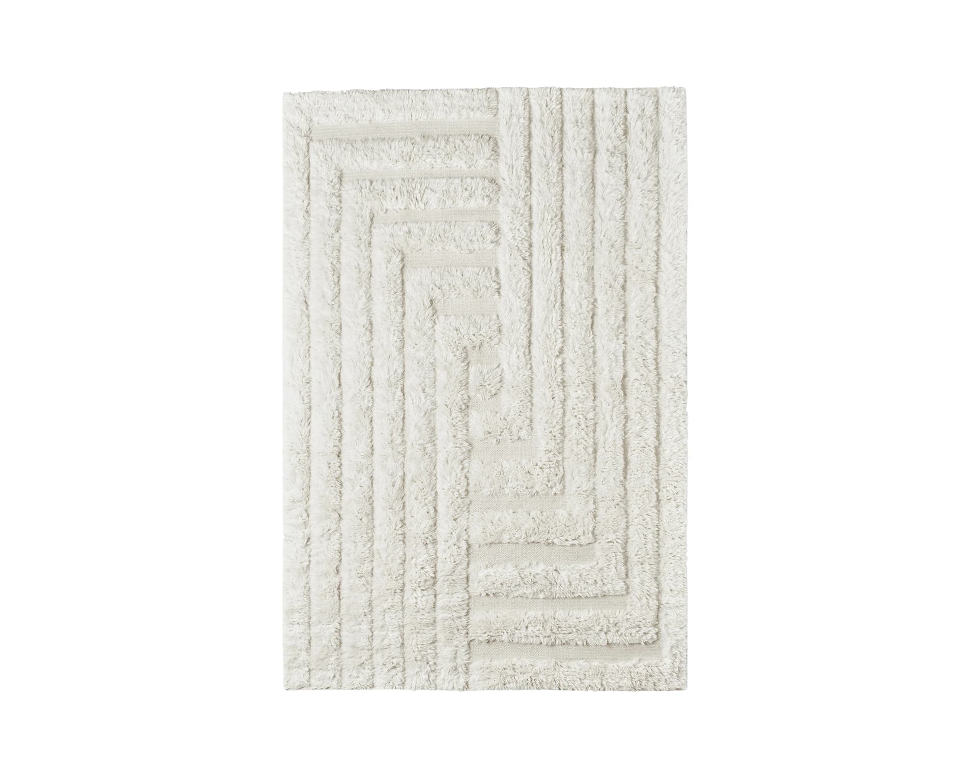 Dusty Deco Shaggy Labyrinth ullmatta 200 x 300 cm naturvit