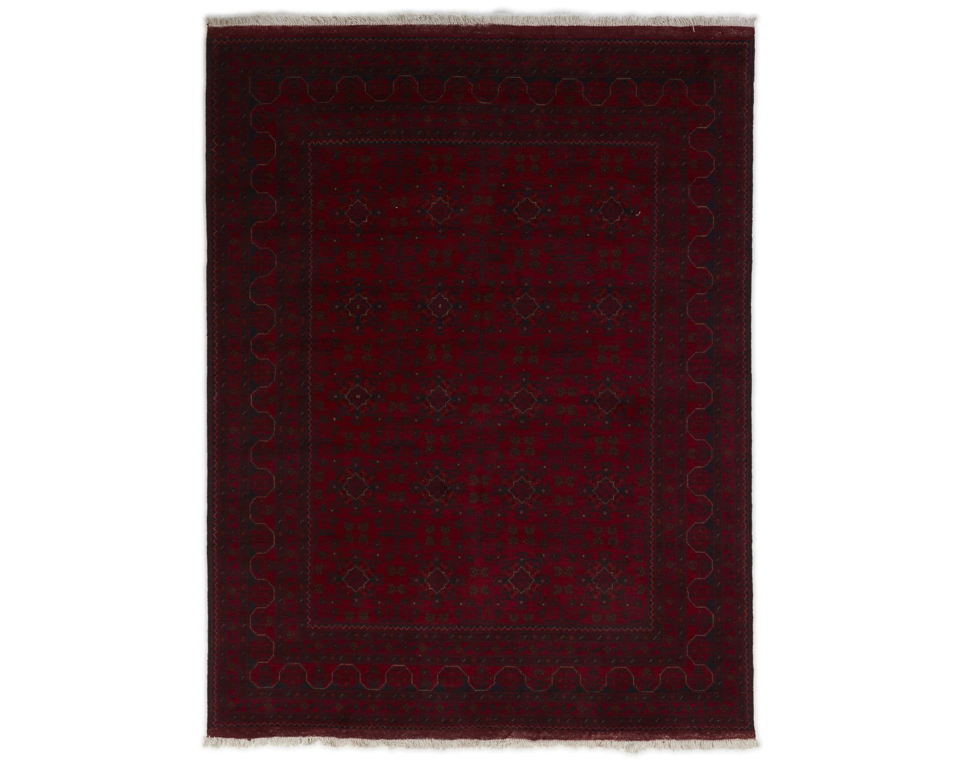 Old Afghan orientalisk matta 174 x 222 cm