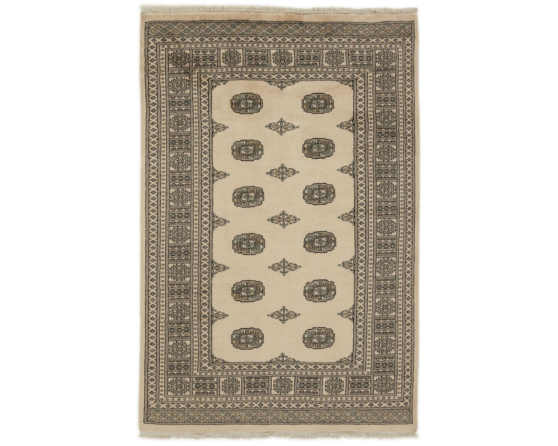 Pakistan handknotted orientalisk matta 141 x 210 cm