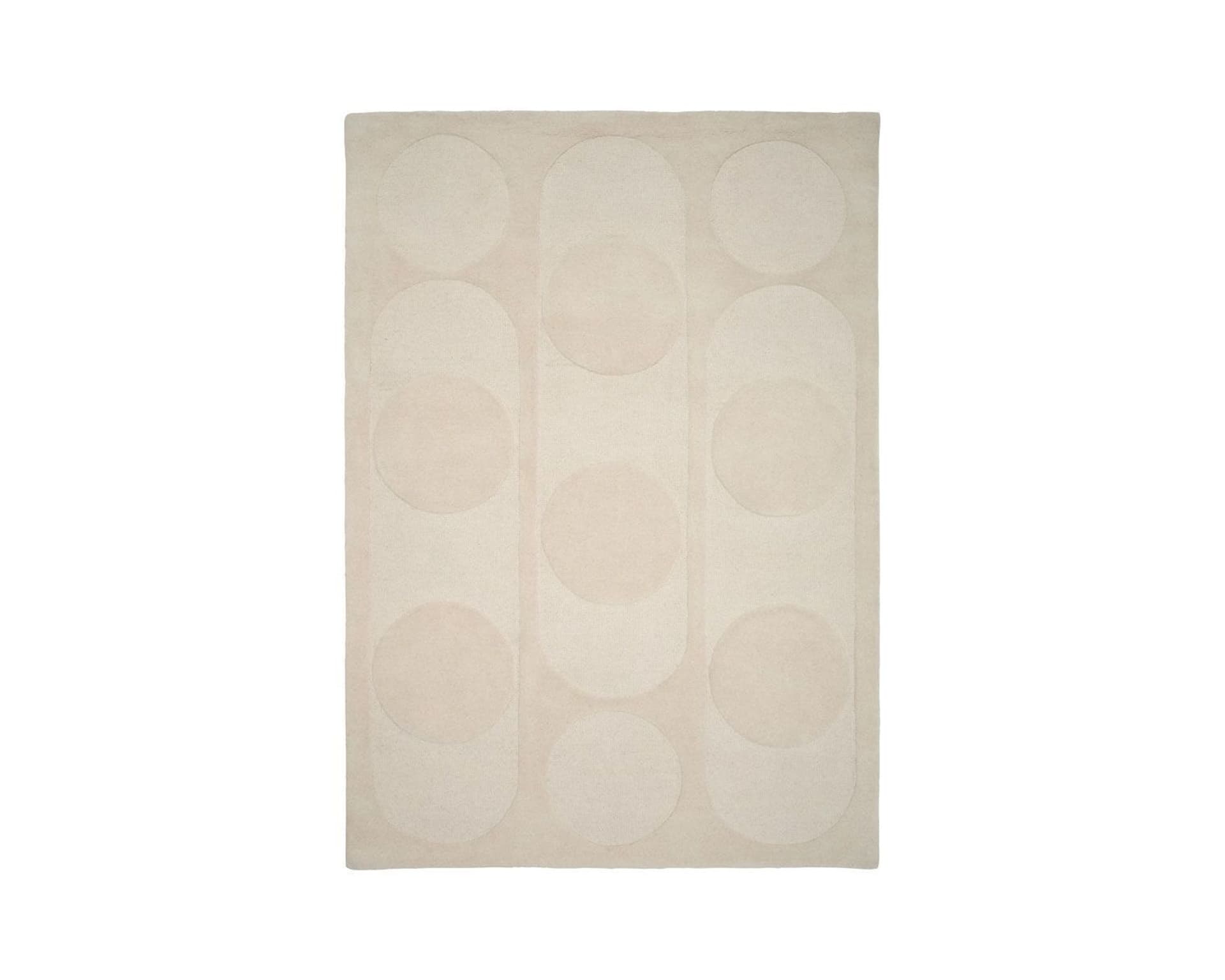 Linie Design Orb Alliance wool rug 140 x 200 cm naturvit