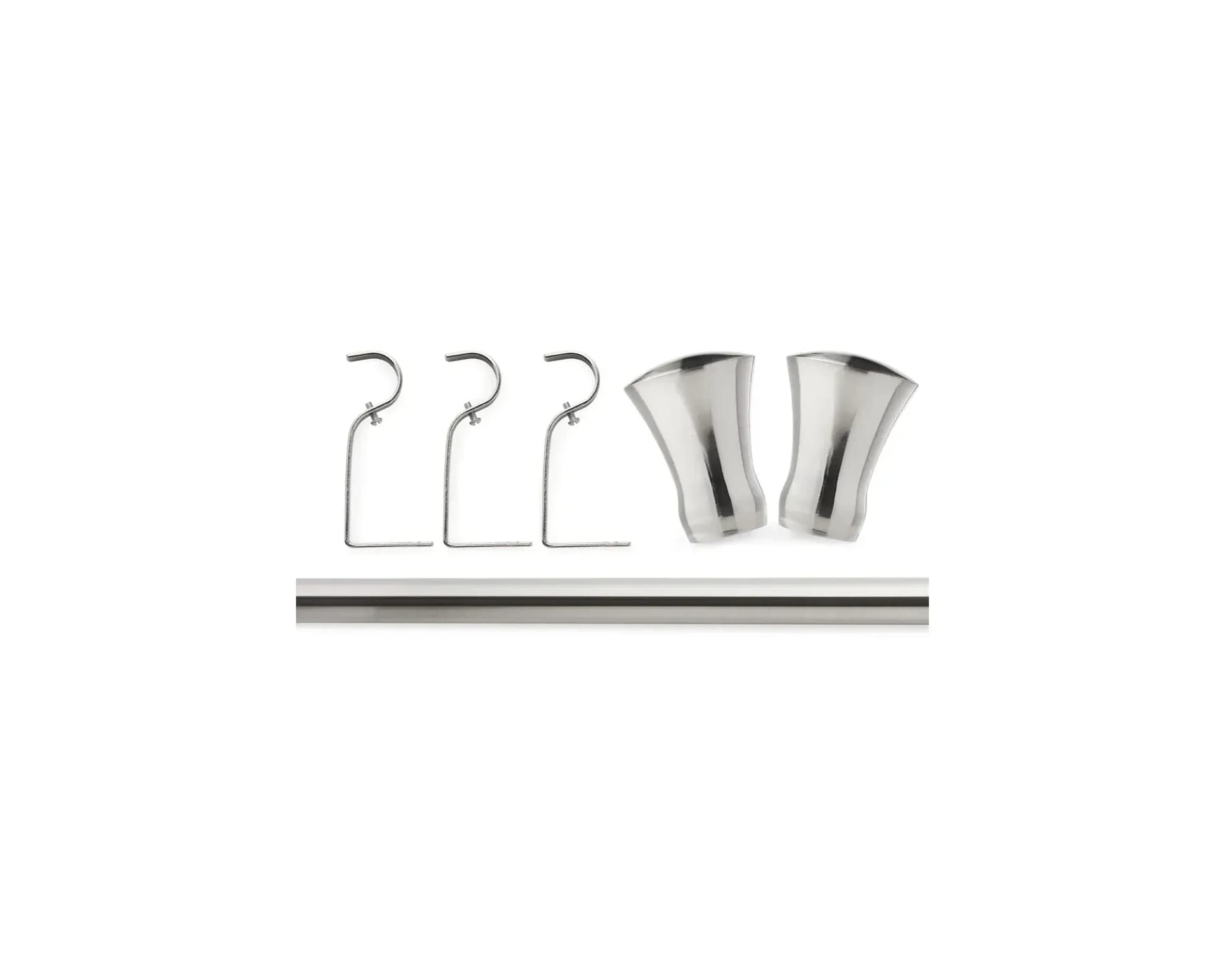 Mio Candela gardinstångset 160-310 cm silver