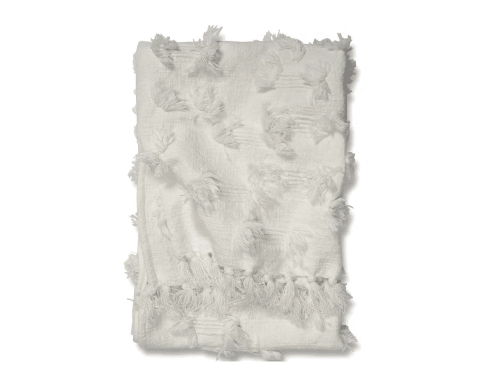 Classic Collection Pläd Rope filt 130 x 170 cm vit
