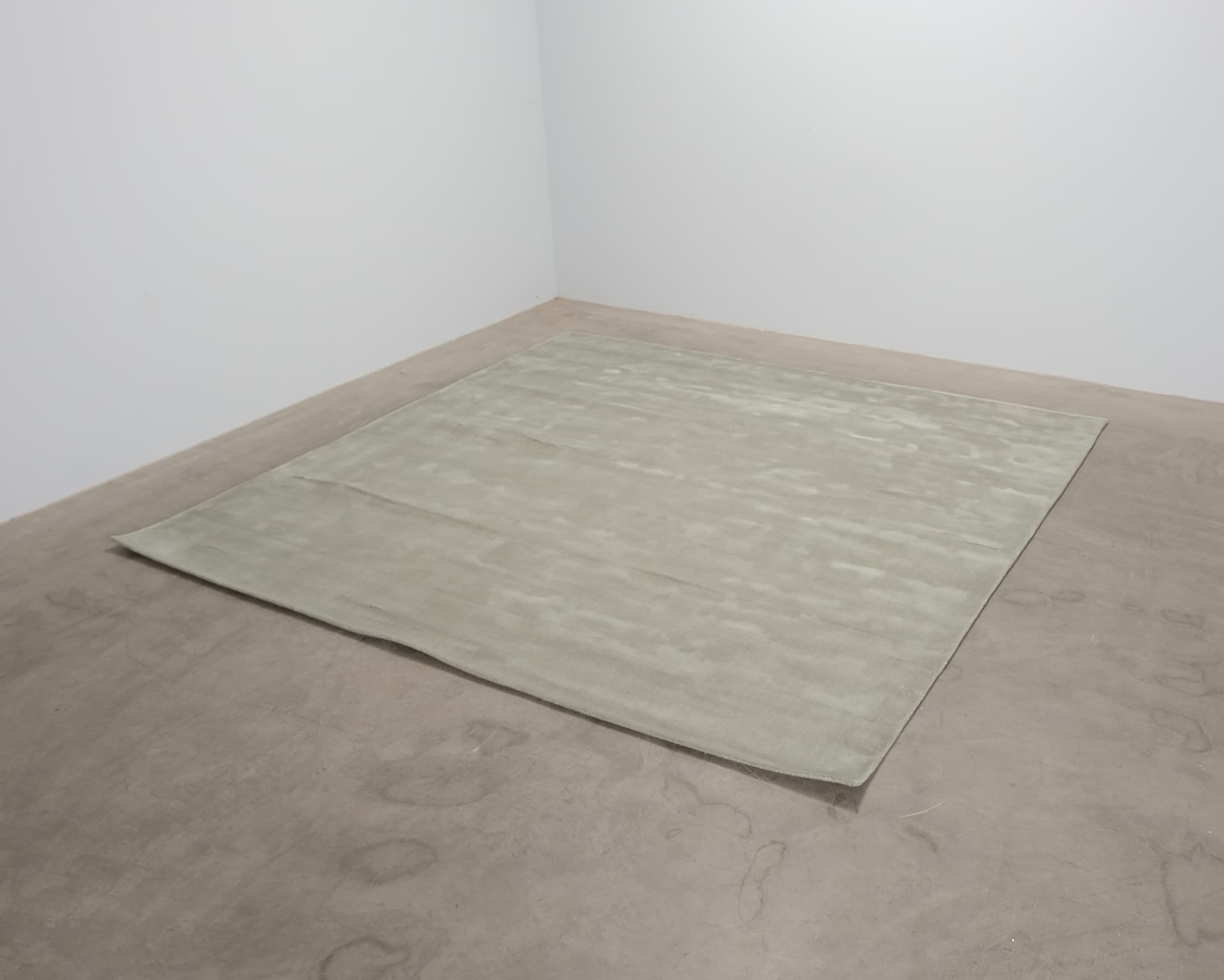 Layered Solid Wool matta 300 x 300 cm Sage