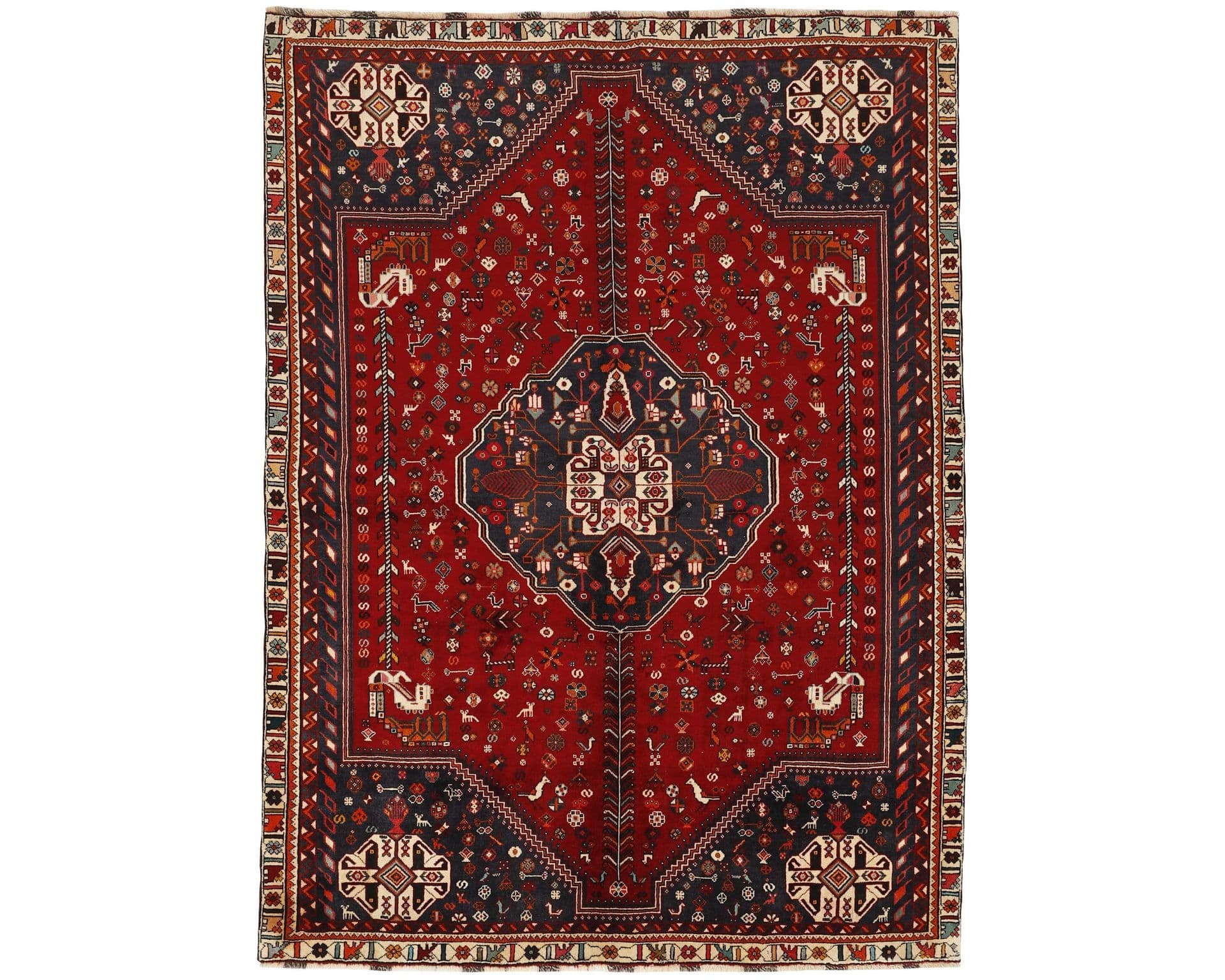 Kashghai orientalisk matta 198 x 288 cm