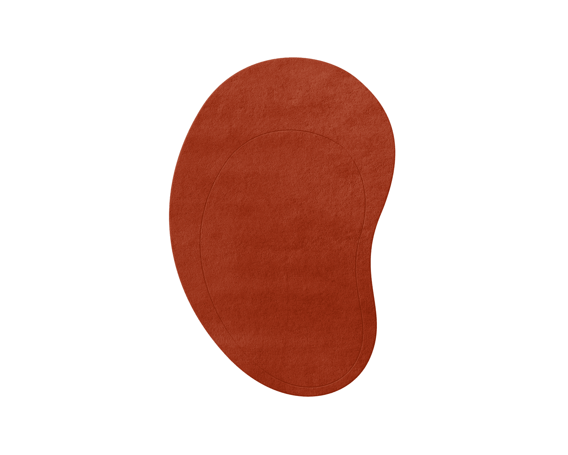 Layered Residue ullmatta 250 x 400 cm Tomato Red