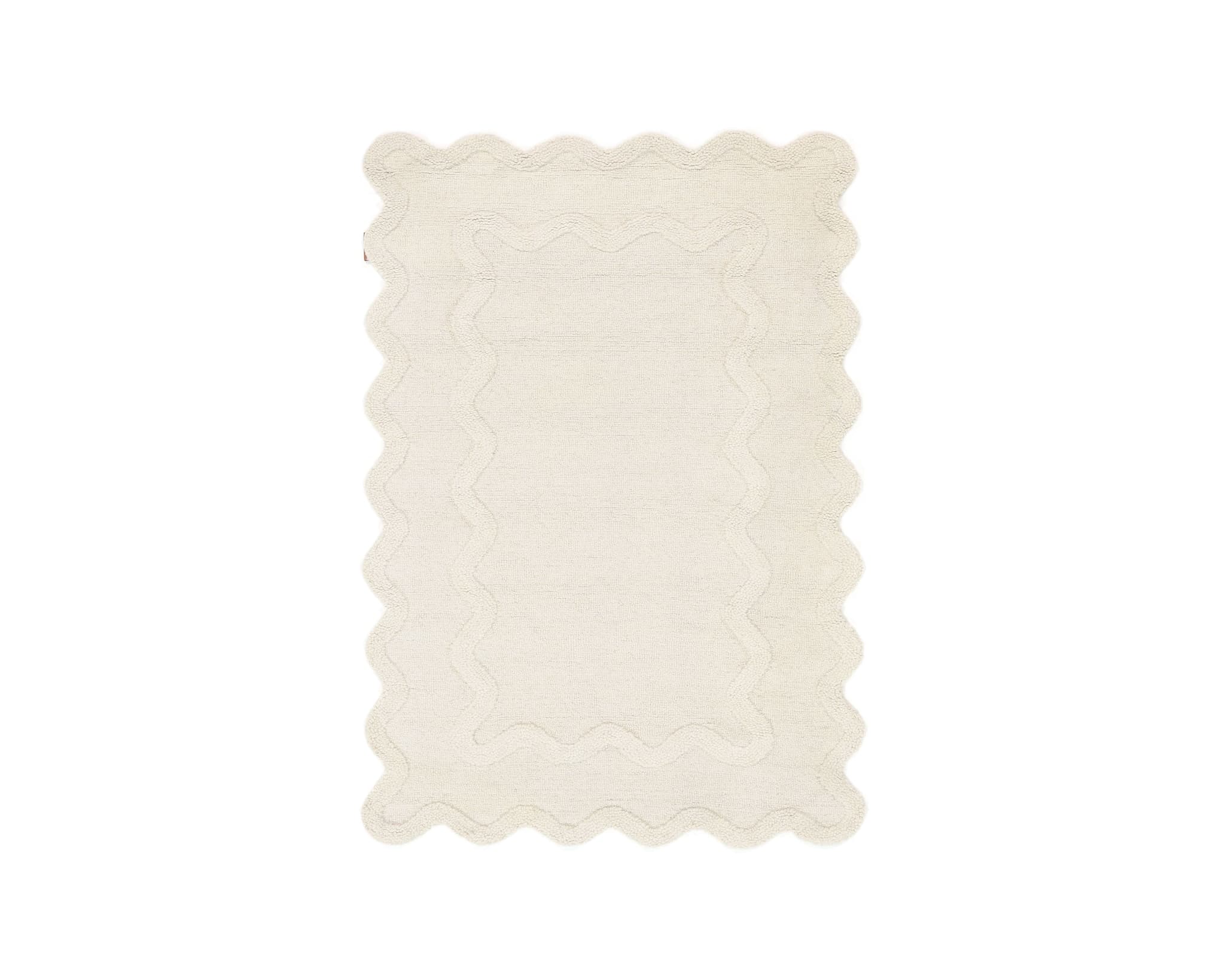 Rugvista matta 120 x 180 cm vit
