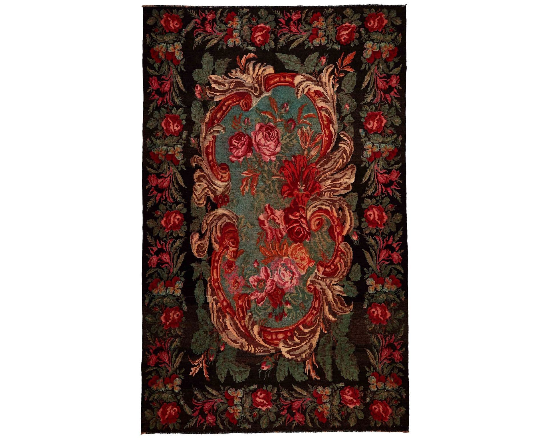 Rose Kelim orientalisk matta 226 x 363 cm