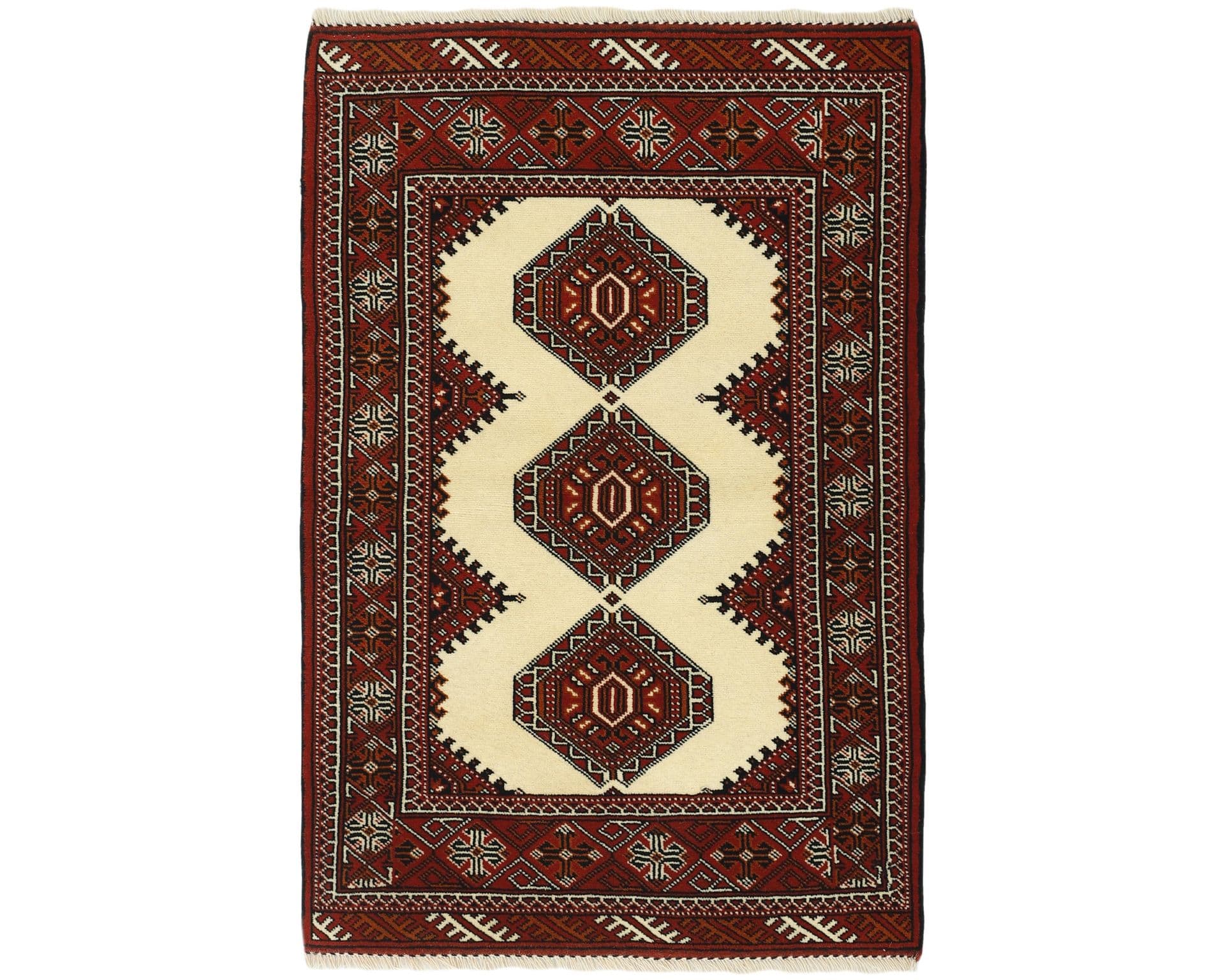 Torkaman Fine orientalisk matta 83 x 122 cm
