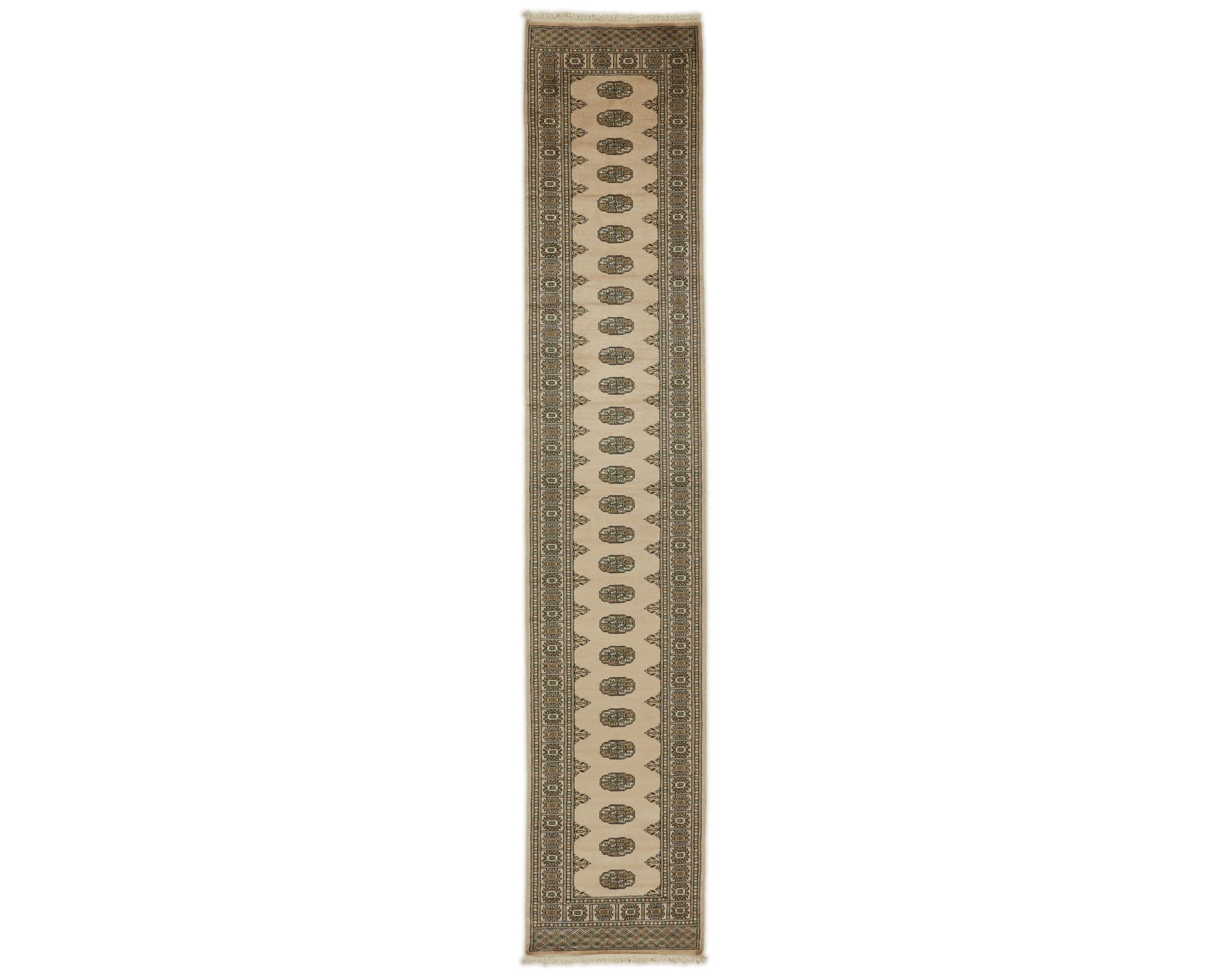 Pakistan handknotted orientalisk matta 80 x 417 cm