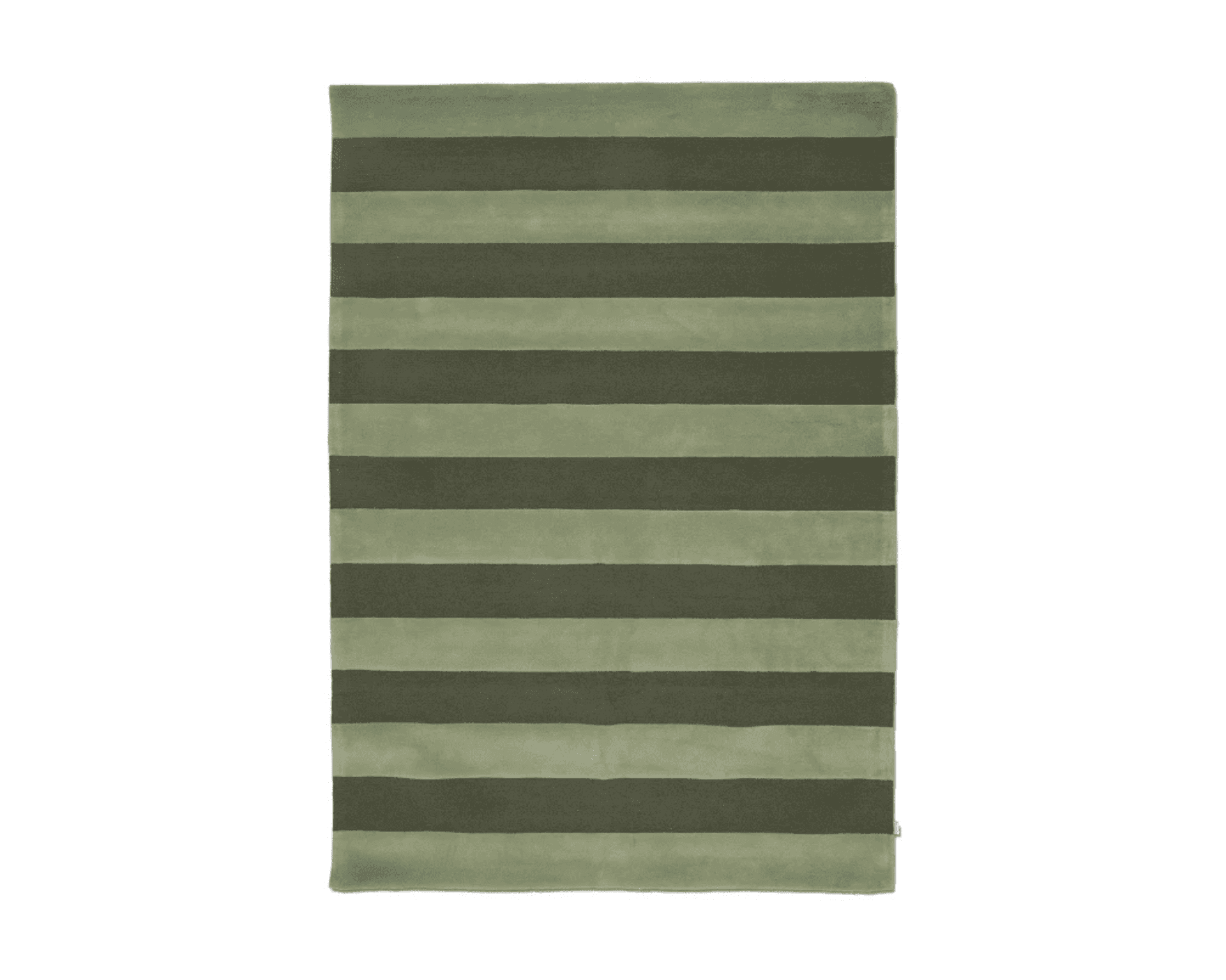 Classic Collection Stripe Boucle matta 200 x 300 cm grön