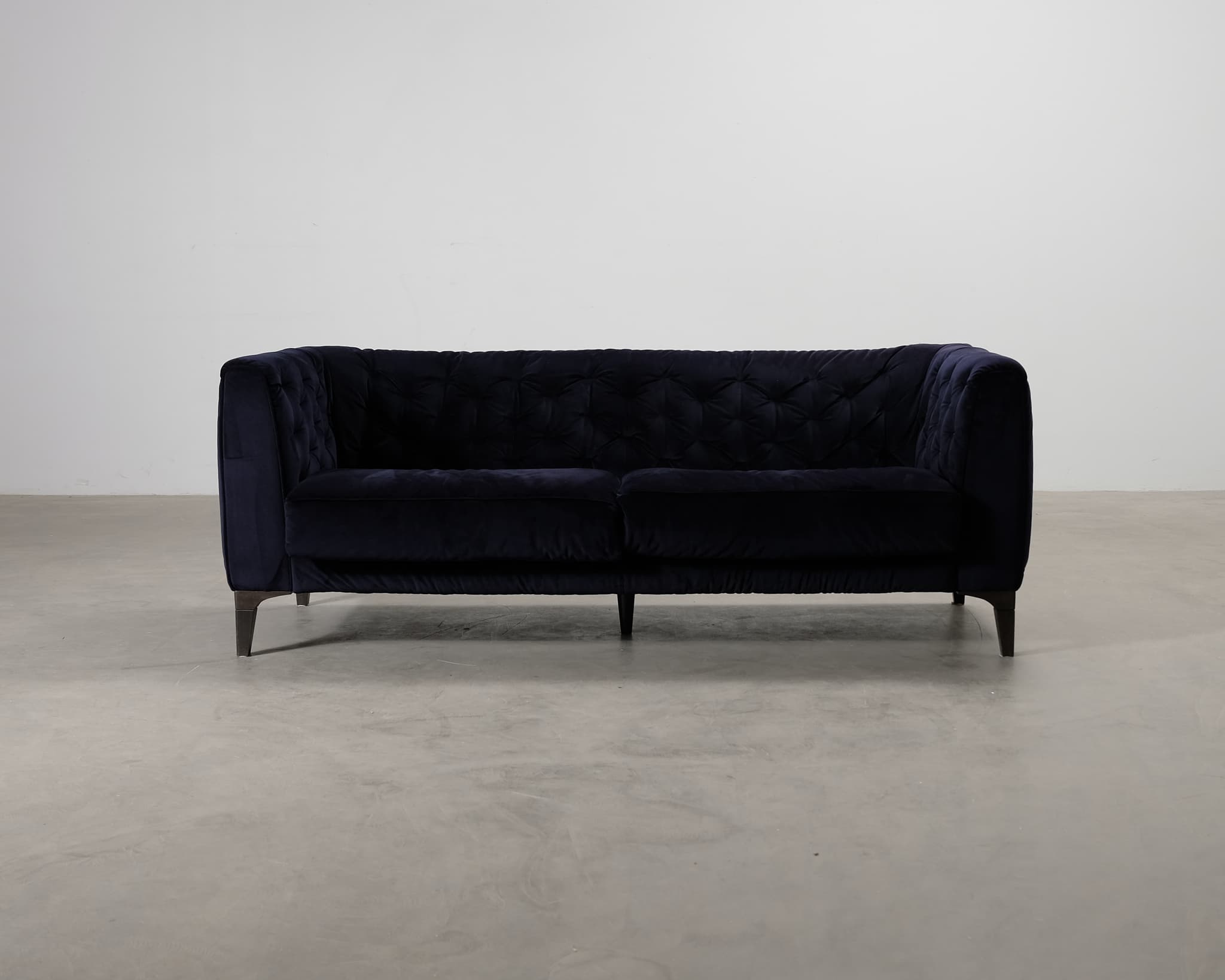 Natuzzi 2,5-sits soffa mörkblå