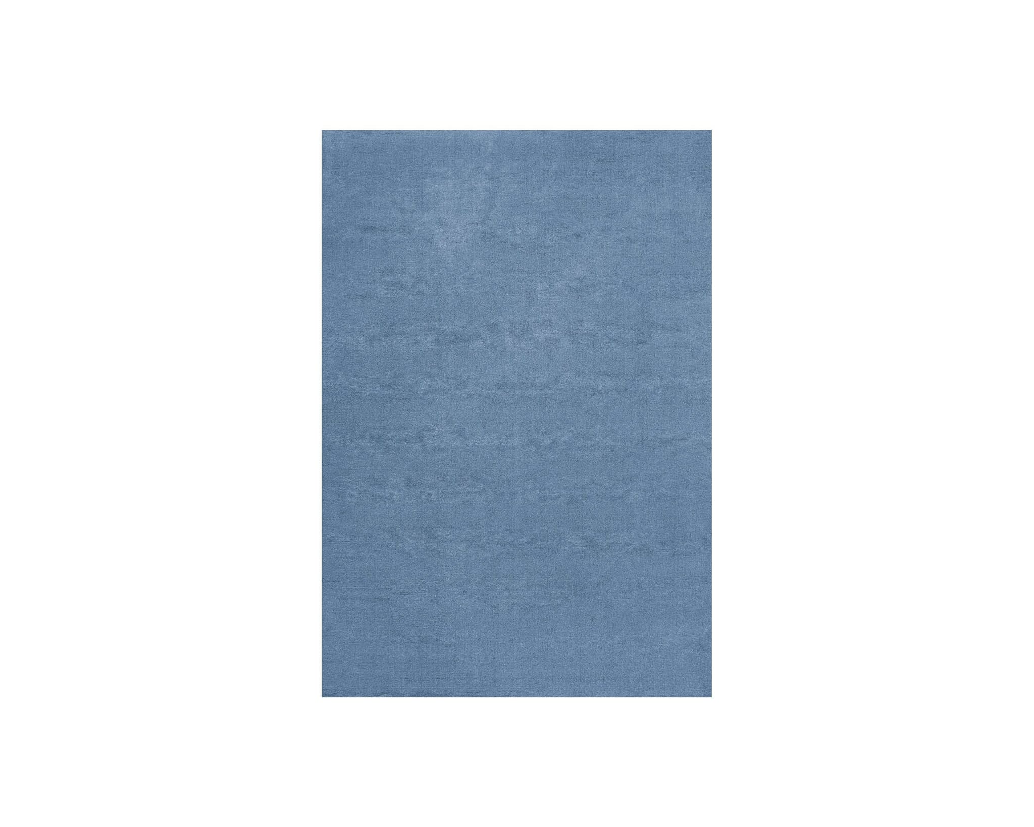 Layered Classic Solid Wool ullmatta 180 x 270 cm cm Cornflower Blue